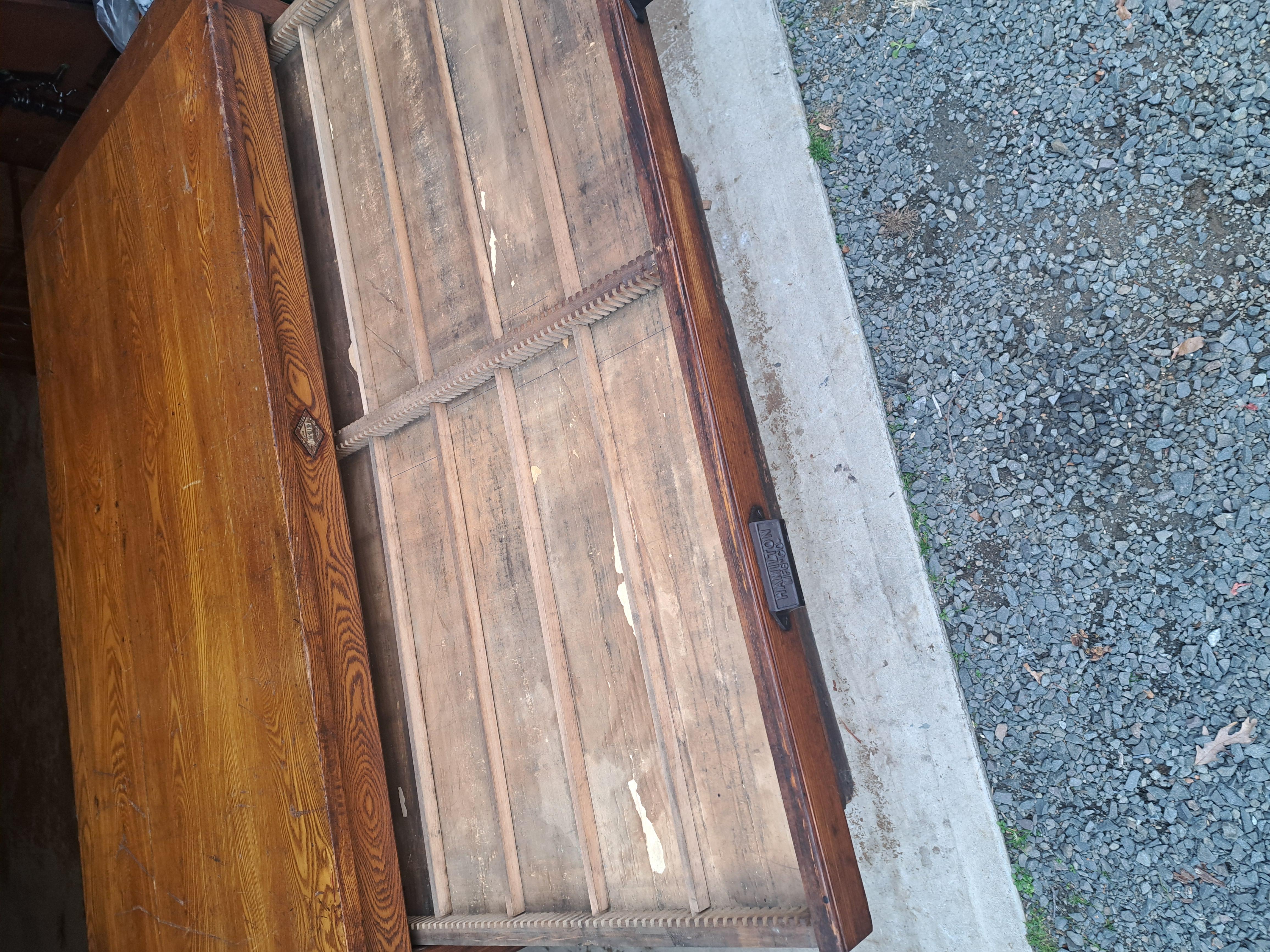 Cartella piatta a 12 cassetti in Oak antico in vendita 2