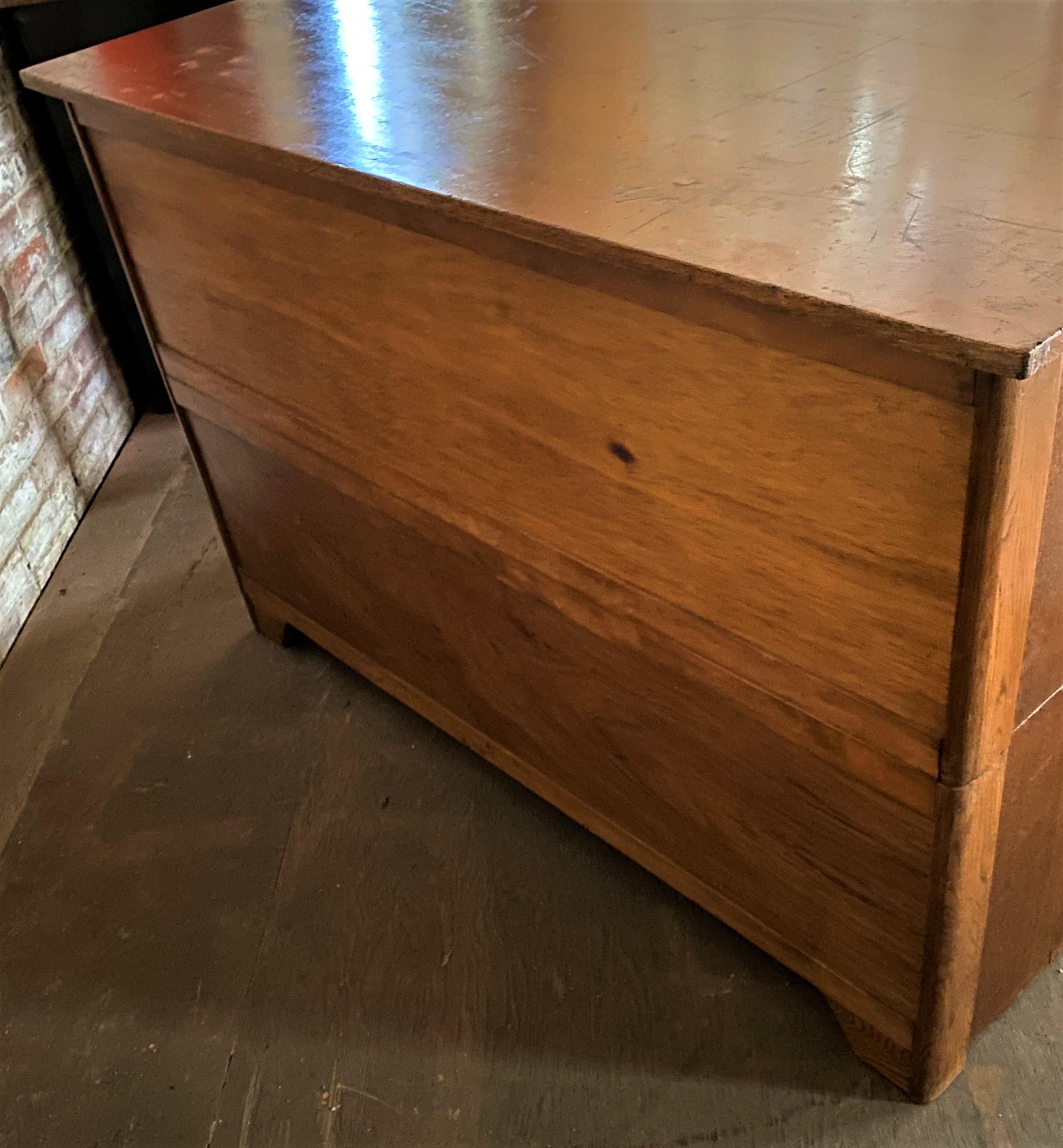 20th Century Antique Oak Flat File Cabinet