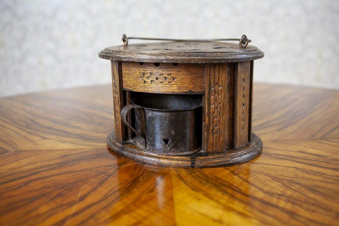Dutch Antique Oak Foot Warmer From the beginning of 20th Century For Sale