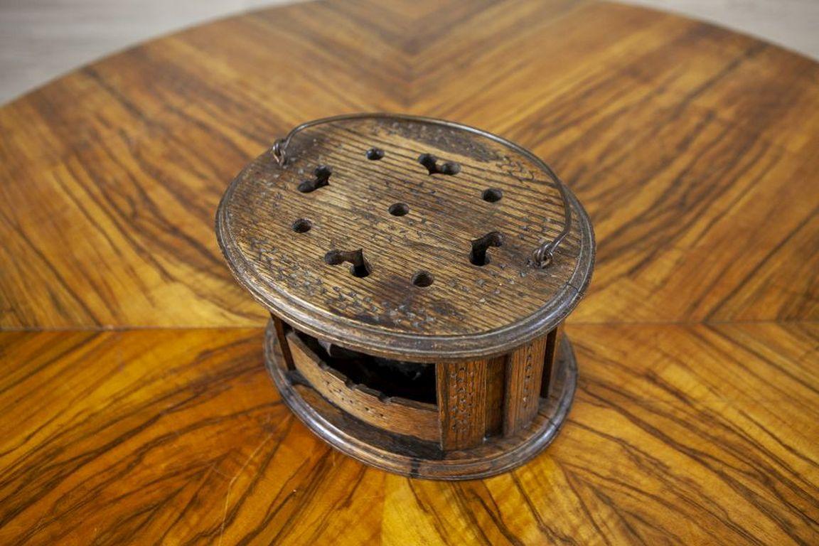 Antique Oak Foot Warmer From the beginning of 20th Century For Sale 5
