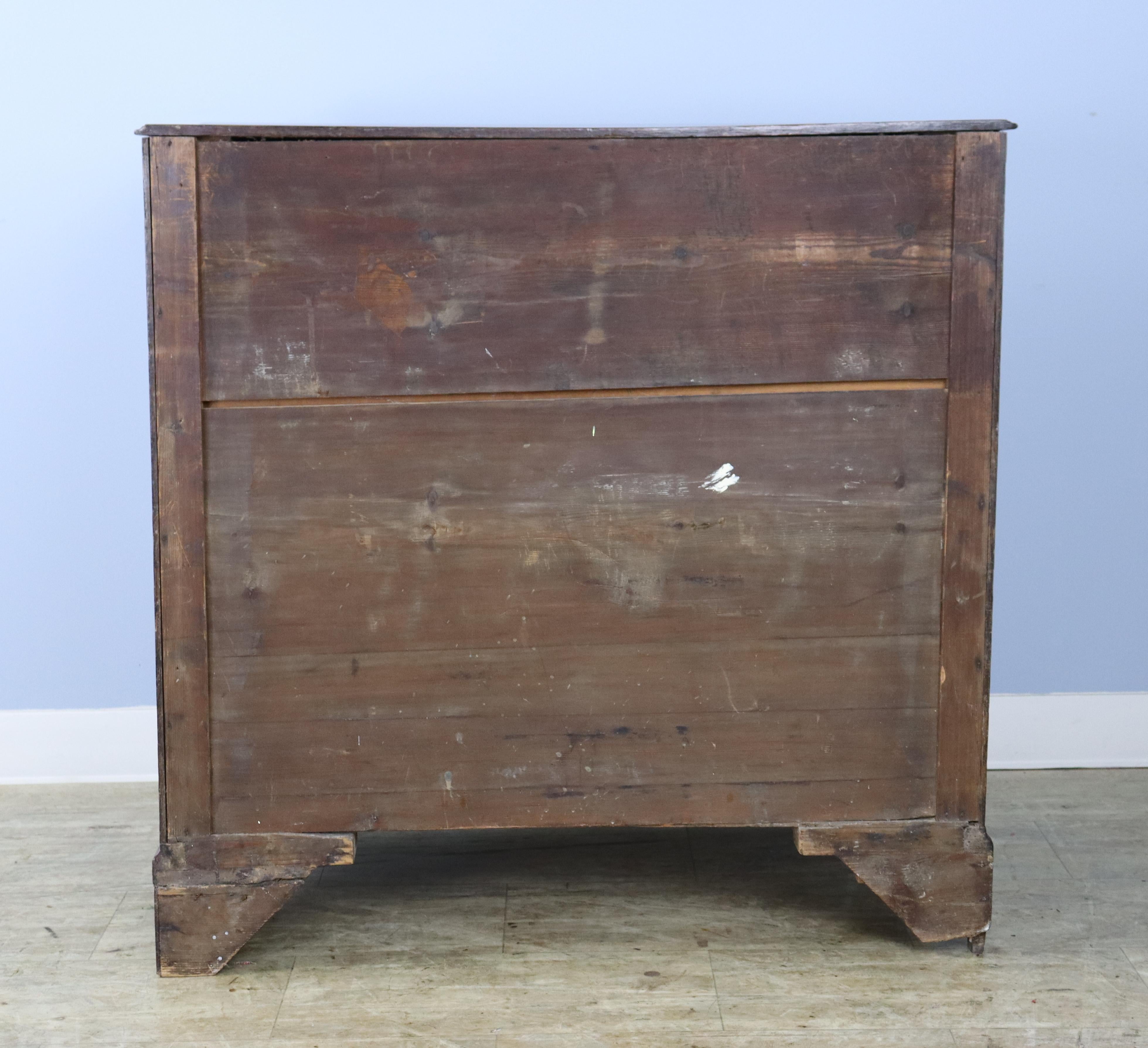 Antique Oak Four Drawer Chest of Drawers For Sale 6