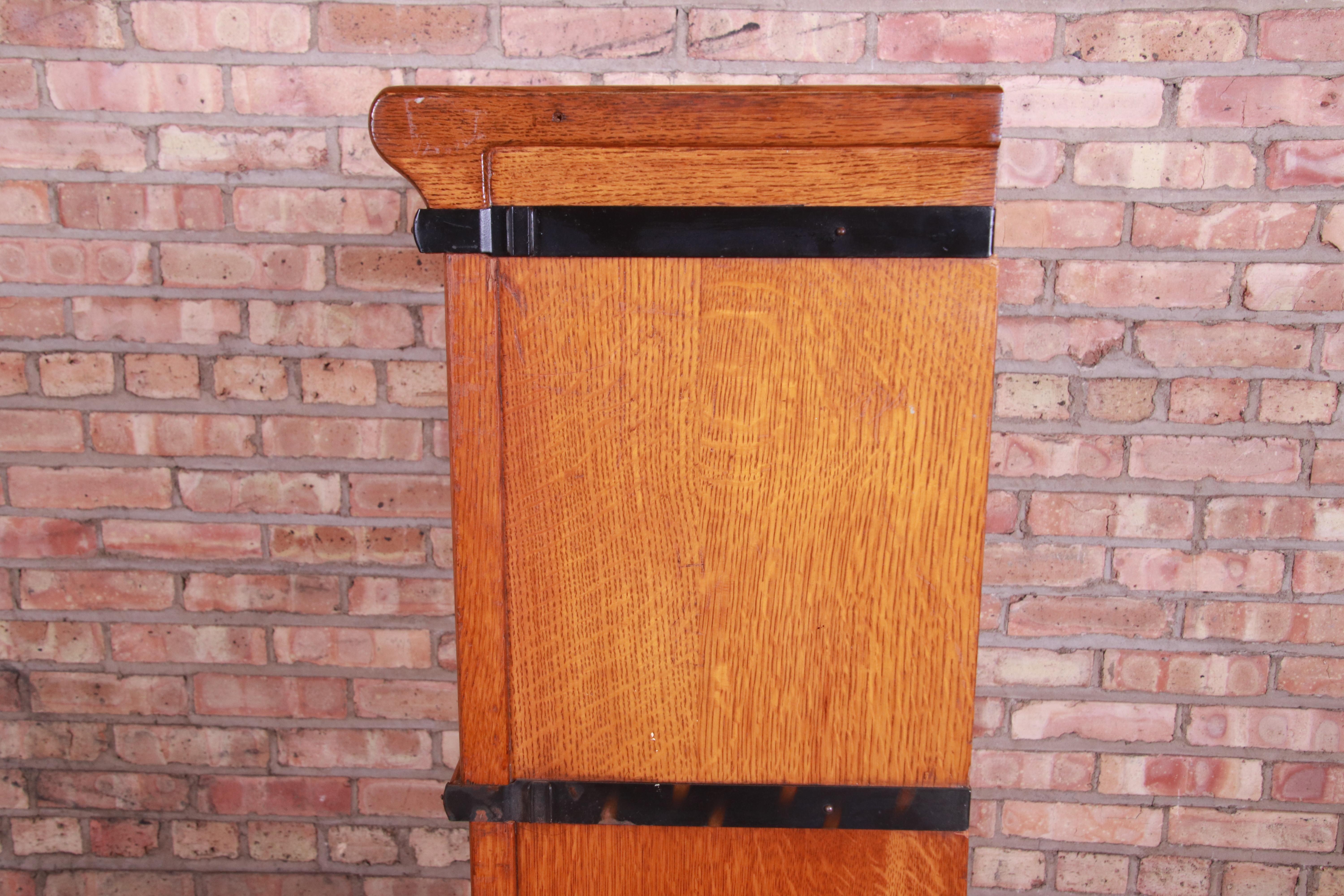 20th Century Antique Oak Four-Stack Barrister Bookcase by Macey, circa 1920s
