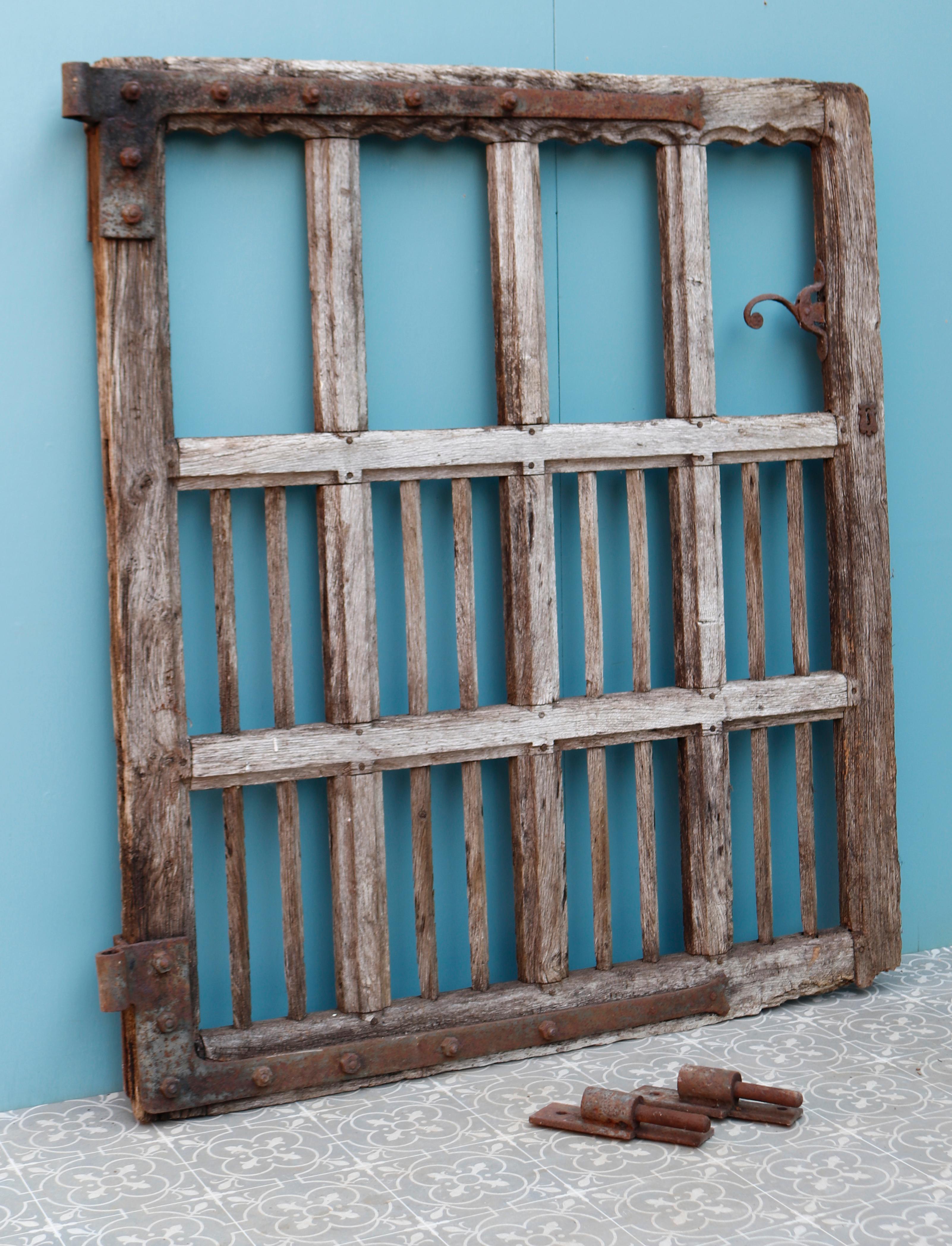 Antique Oak Garden Gate 2