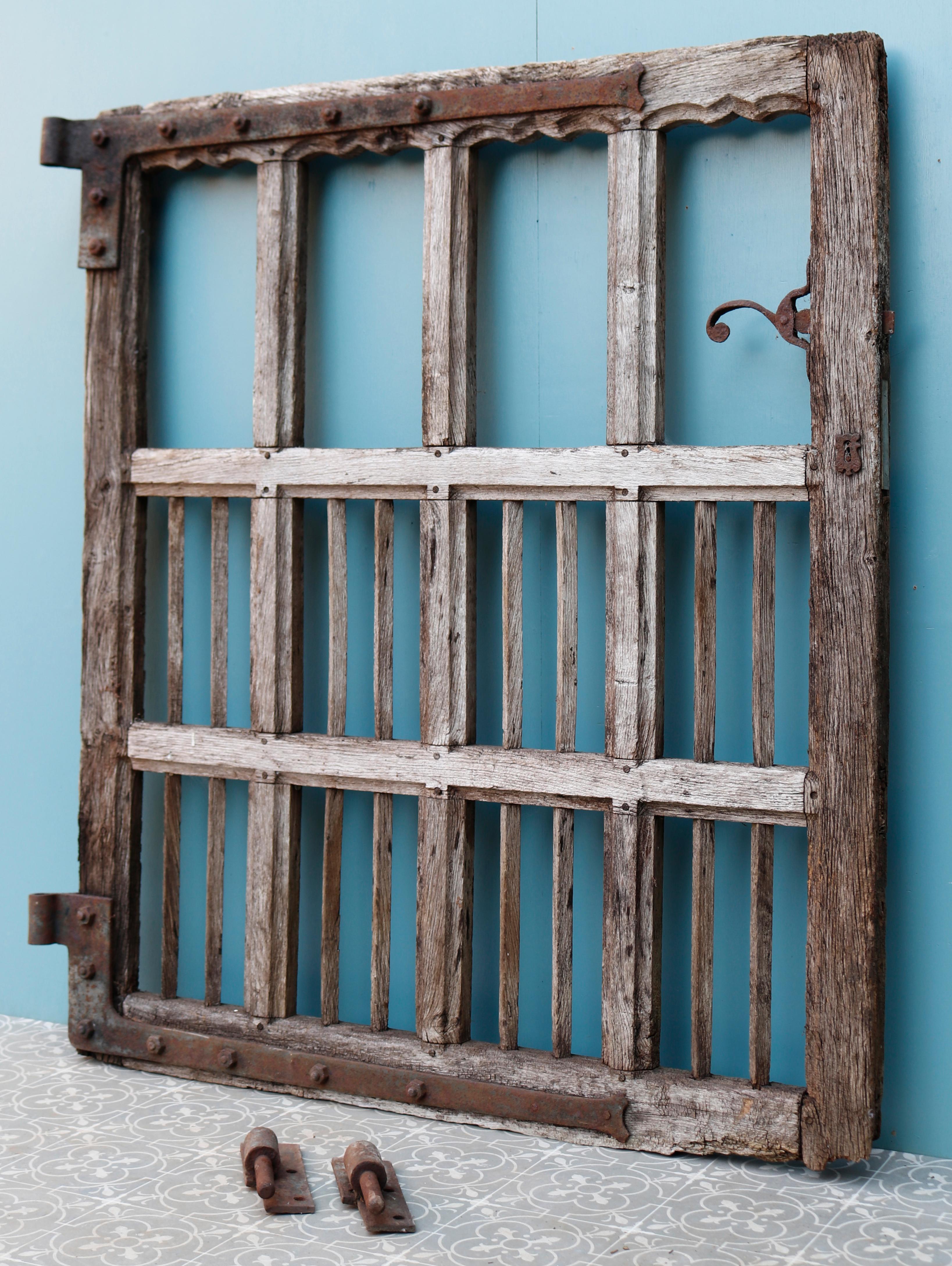 Antique Oak Garden Gate 3