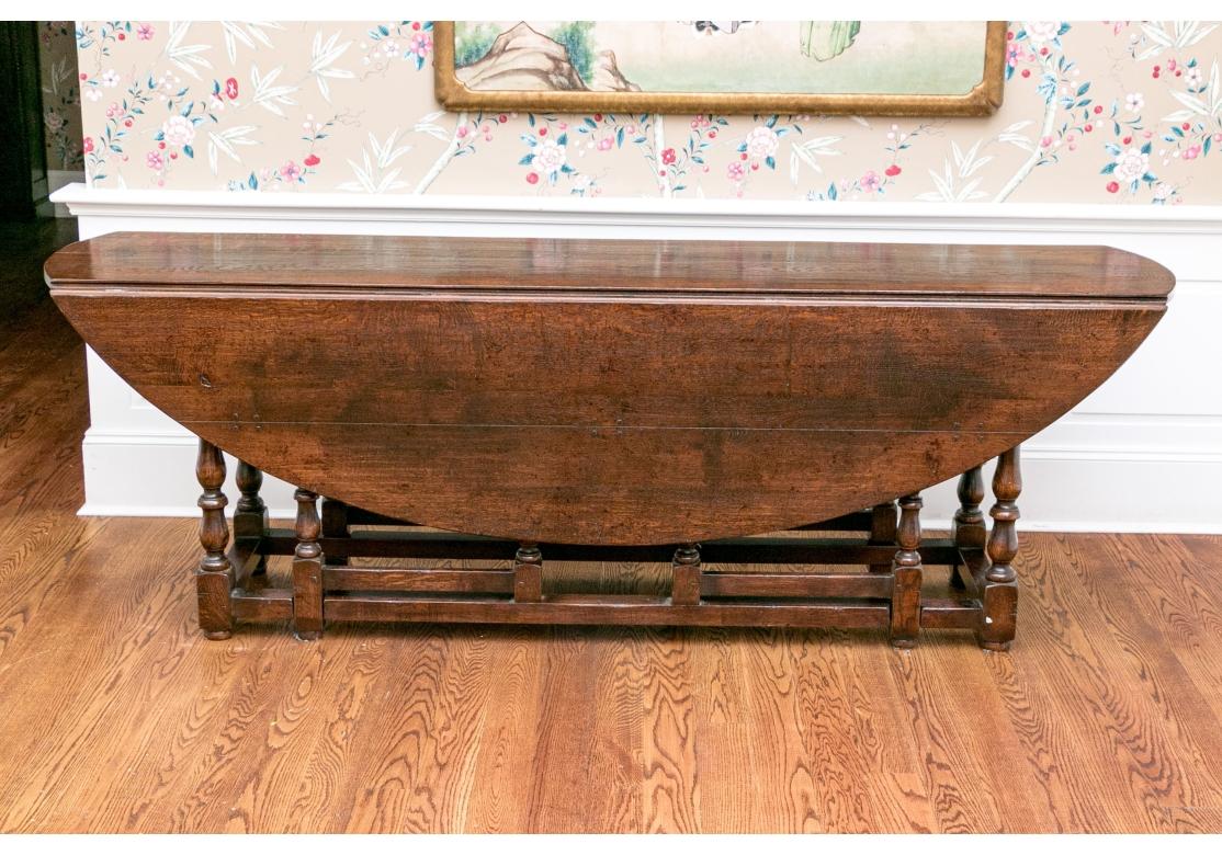 Antiquities Oak  Table de salle à manger à abattant Gate Leg 9