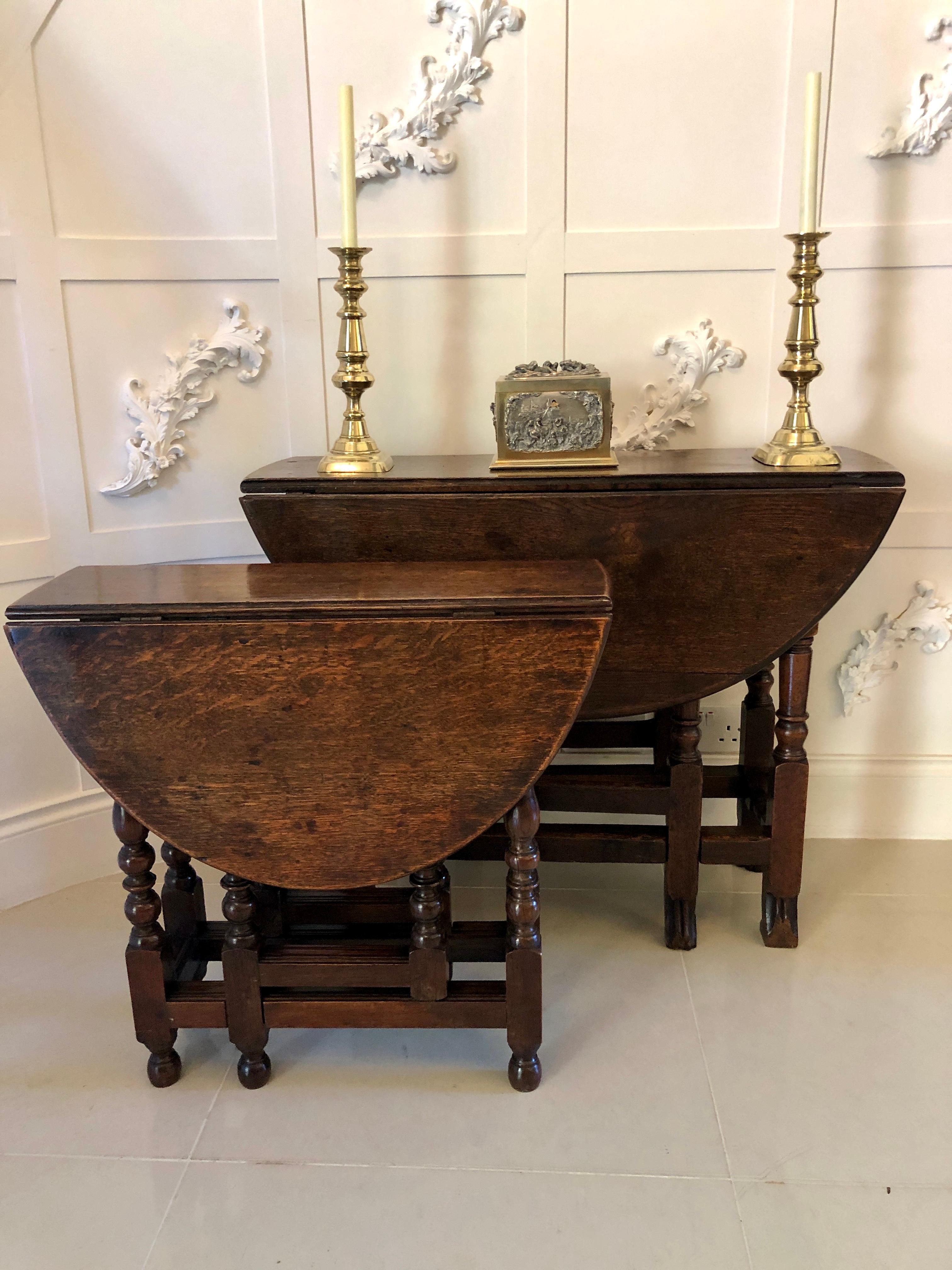 Antique Oak Gateleg Table 5