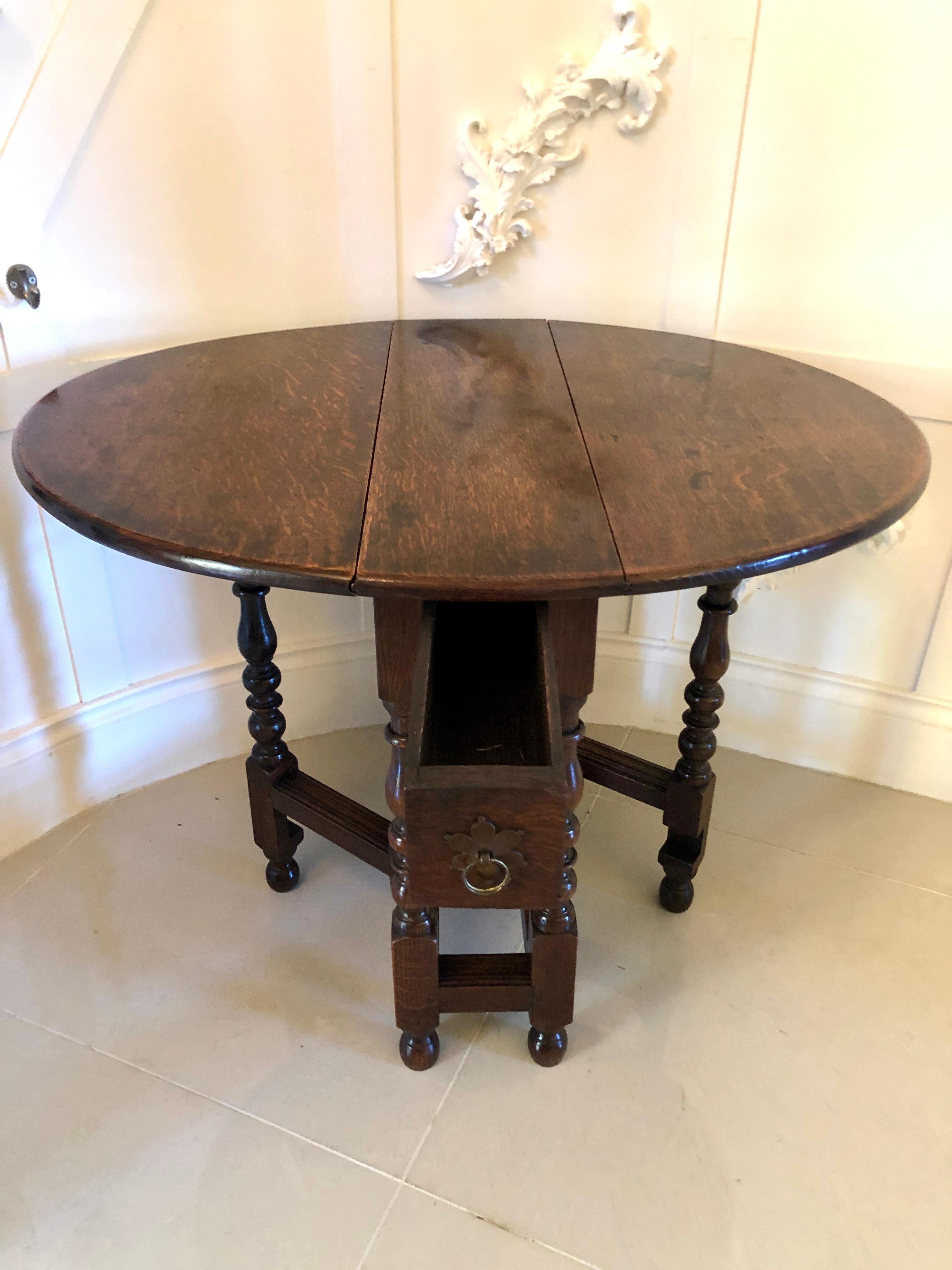 Antique Oak Gateleg Table 1