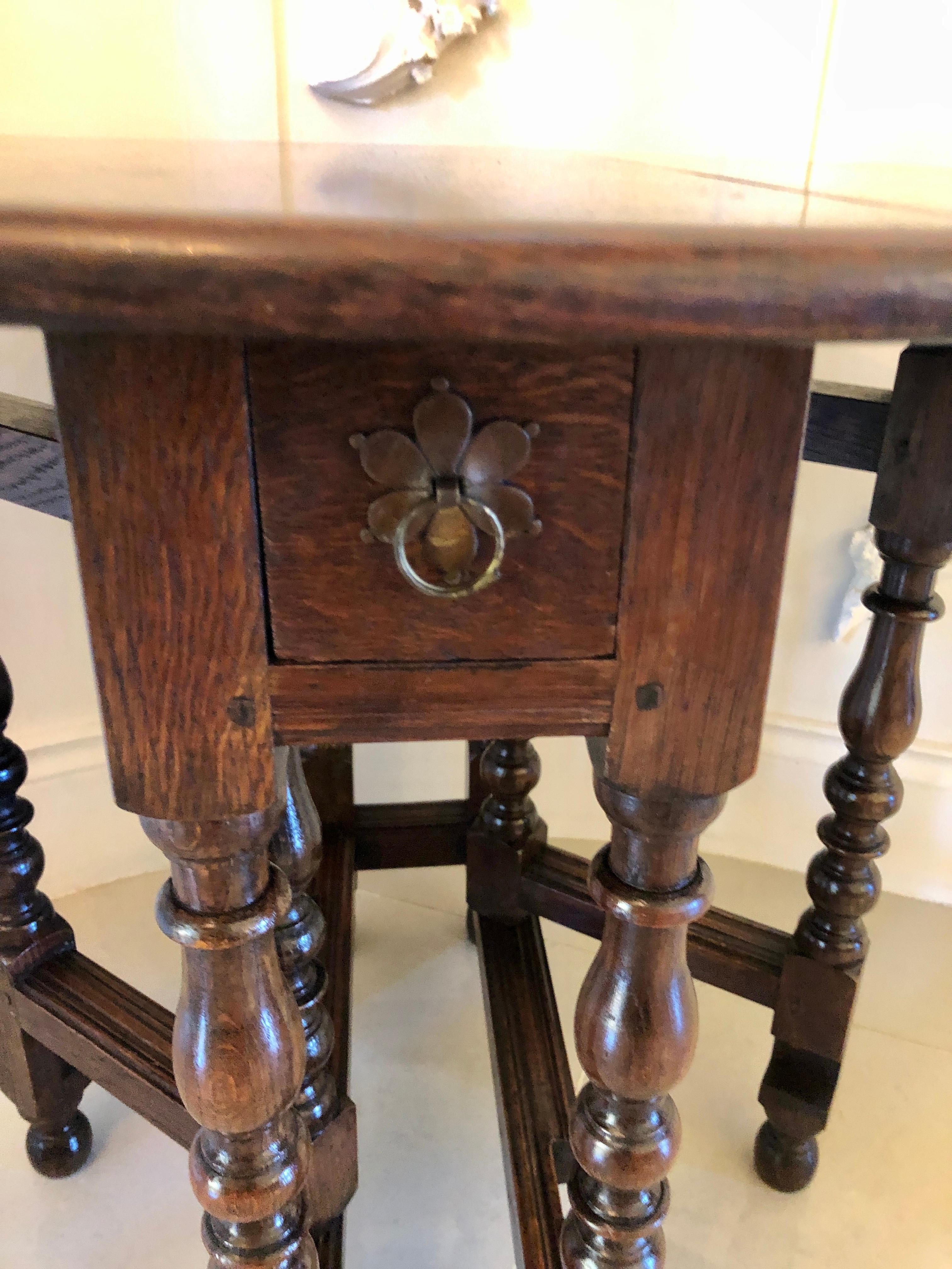Antique Oak Gateleg Table 2