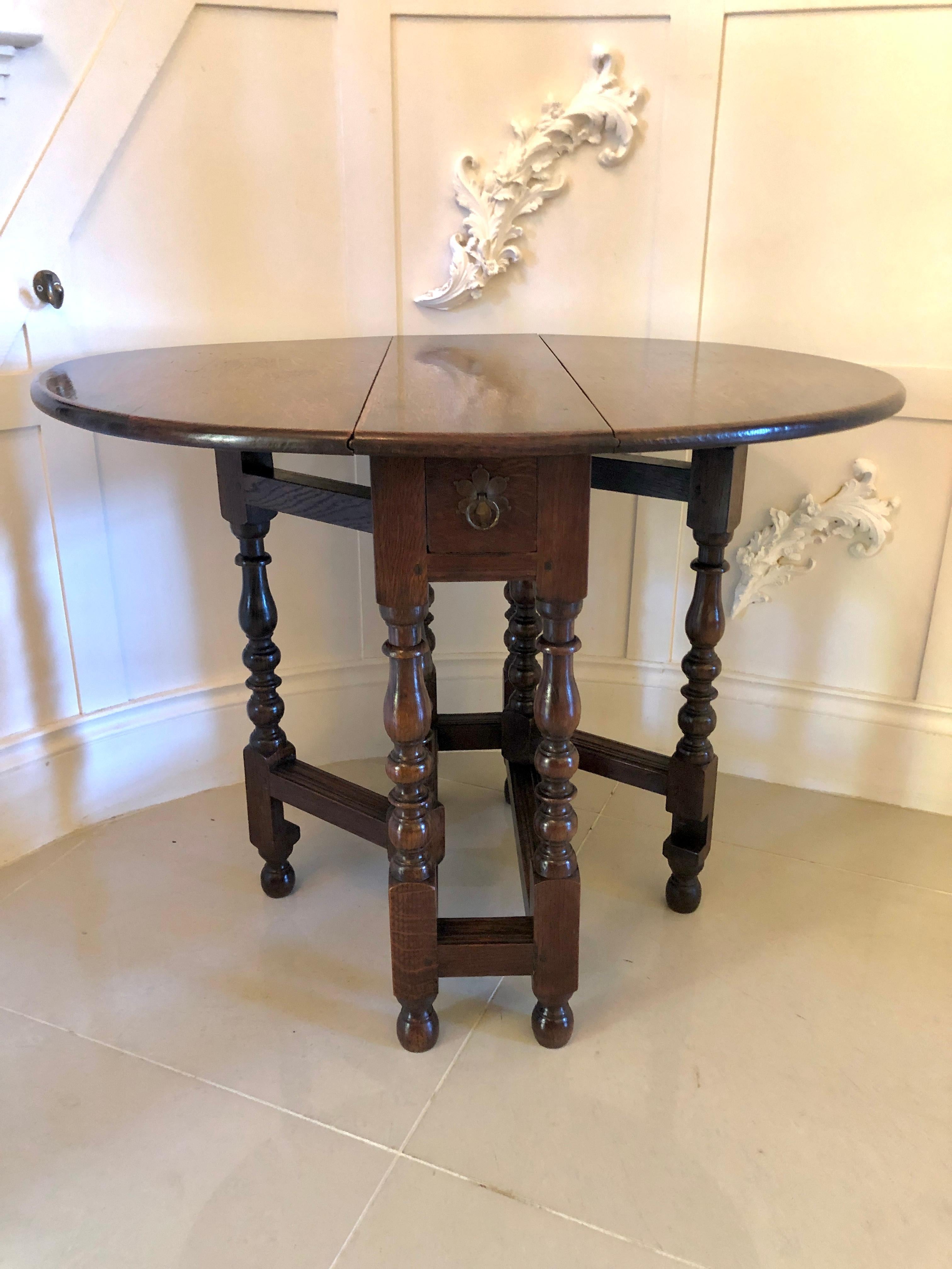 Antique Oak Gateleg Table 3
