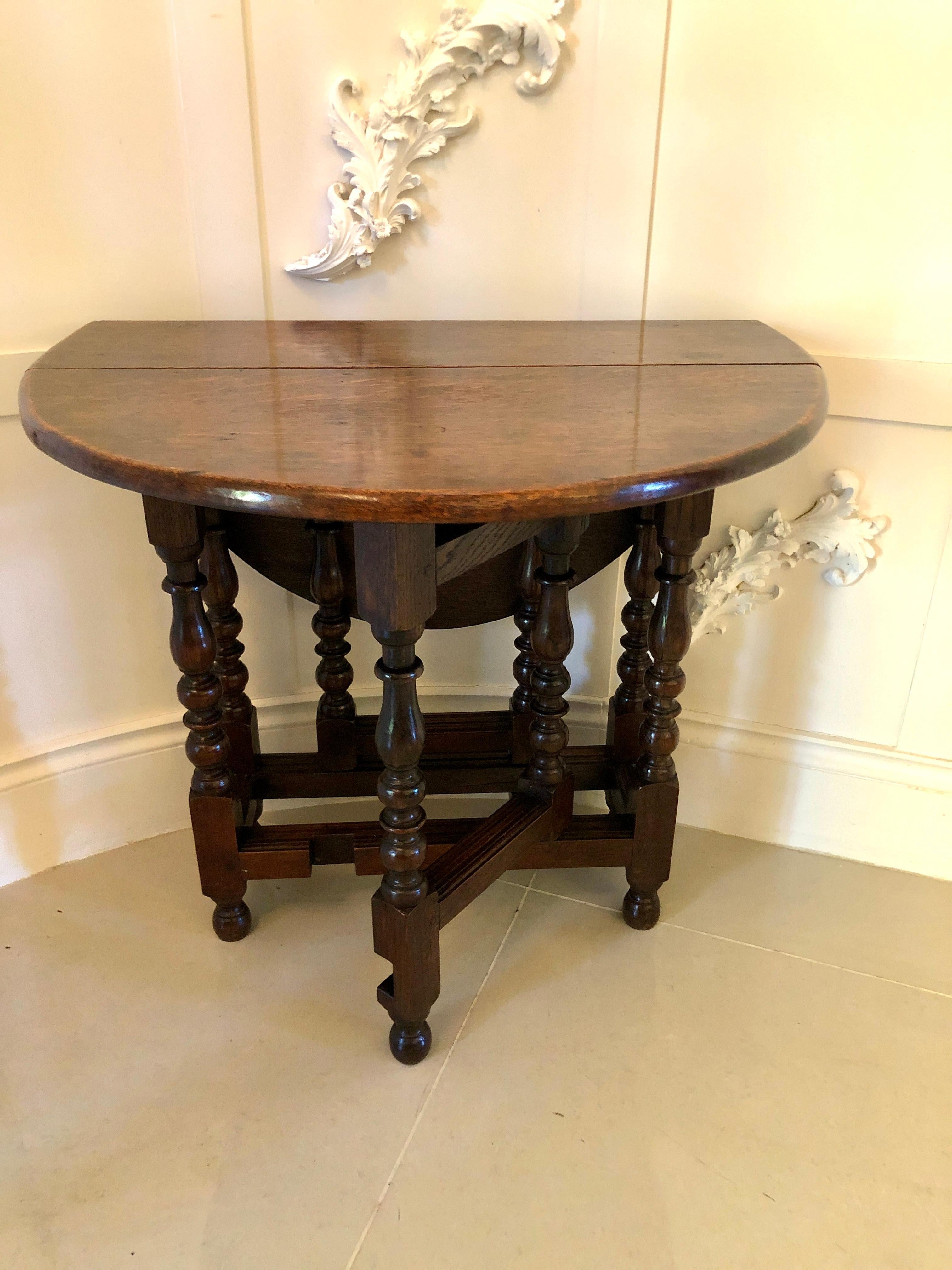 Antique Oak Gateleg Table 4