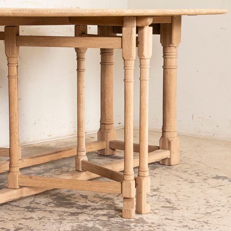 Antique Oak Gateleg Wake Table from England 3