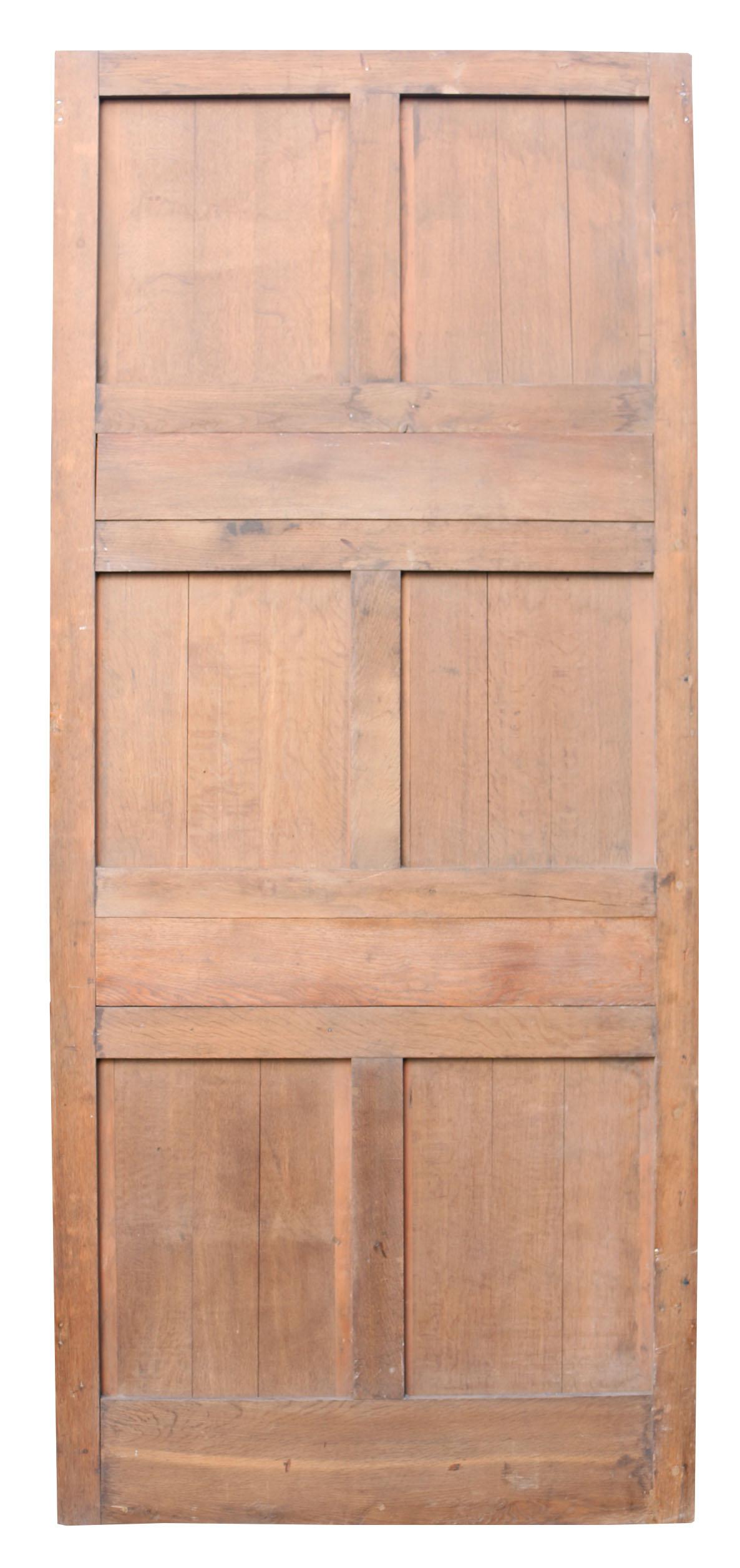 Antique Oak Geometric Door In Fair Condition In Wormelow, Herefordshire