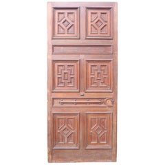 Antique Oak Geometric Door