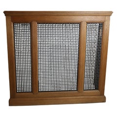 Antique Oak Georgian Style Console or Radiator Cover, English C.1920