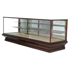 Antique Oak & Glass Country Store Counter Showcase Display Cabinet, circa 1900