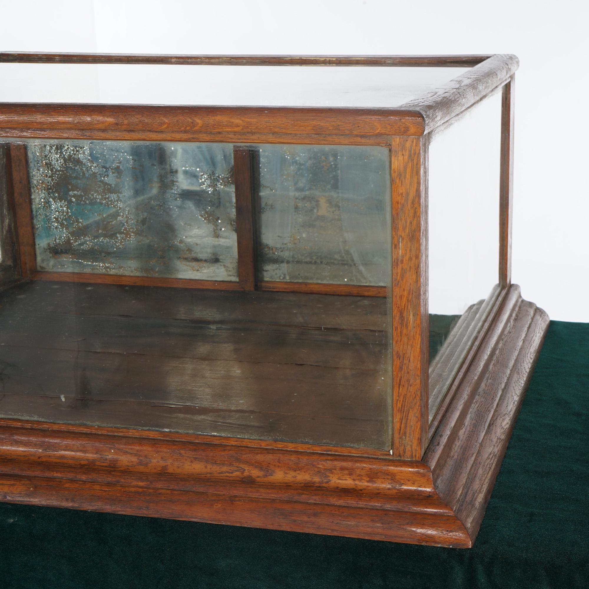 ***Ask About Reduced In-House Delivery Rates - Reliable Professional Service & Fully Insured***

Antique Oak & Glass Country Store Table Top Display Case with Sliding Paneled Doors C1920

Measures - 15 1/2