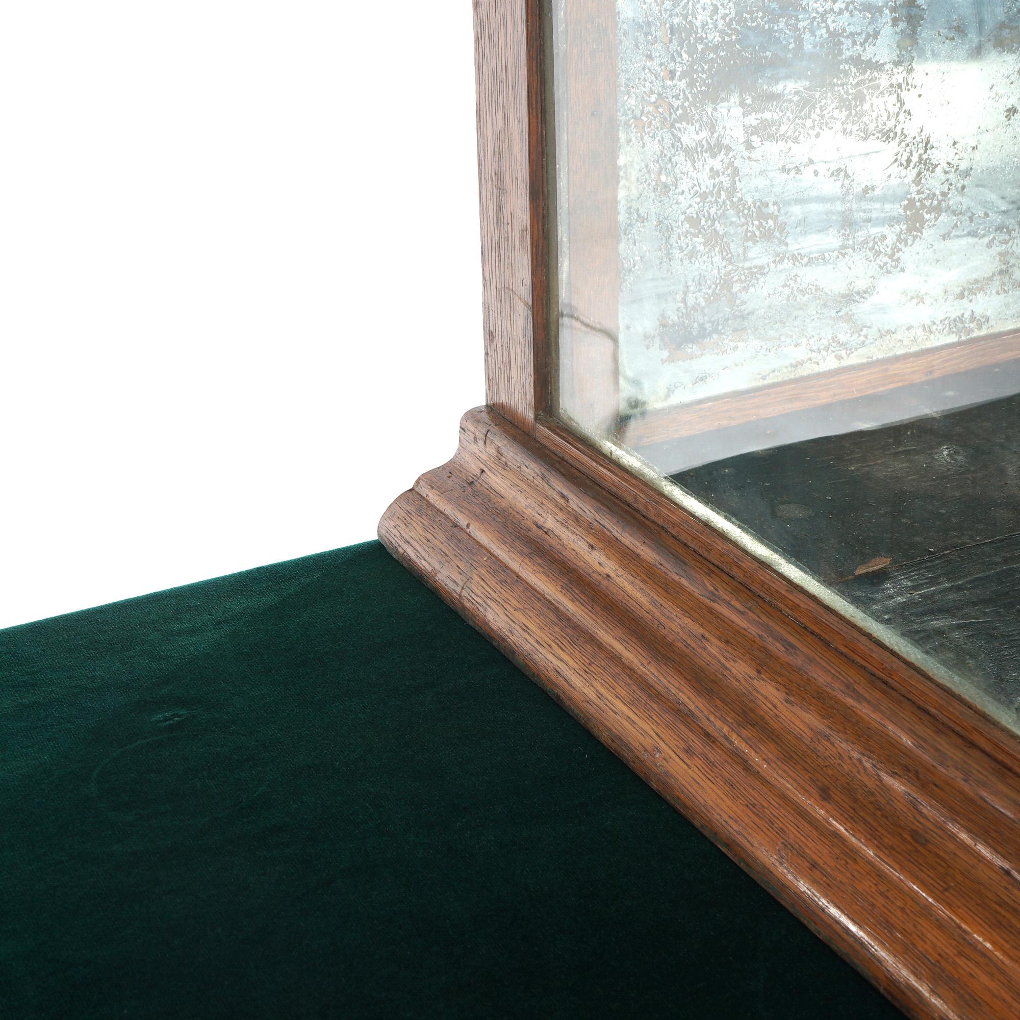 Antique Oak & Glass Country Store Table Top Display Case C1920 1