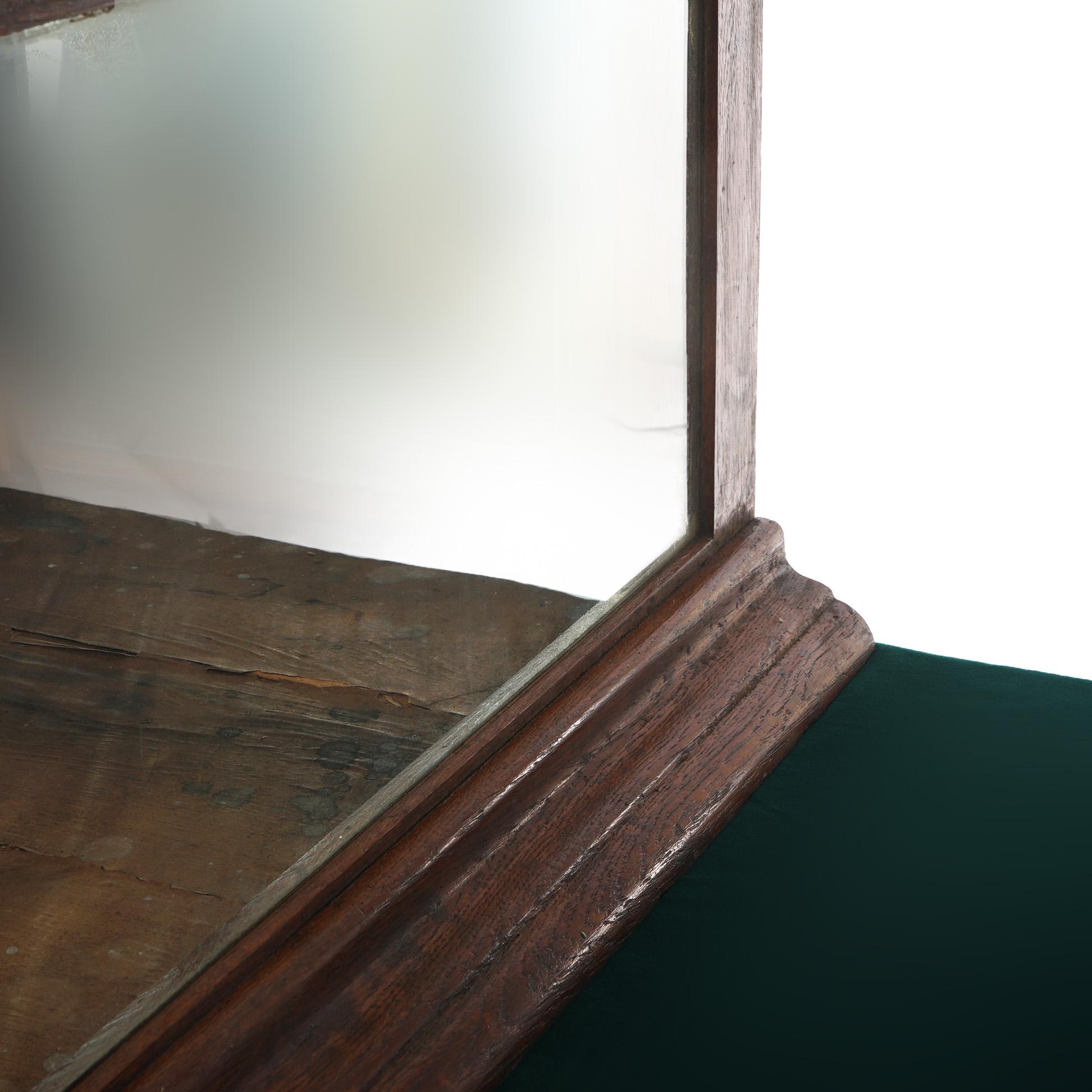Antique Oak & Glass Country Store Table Top Display Case C1920 2