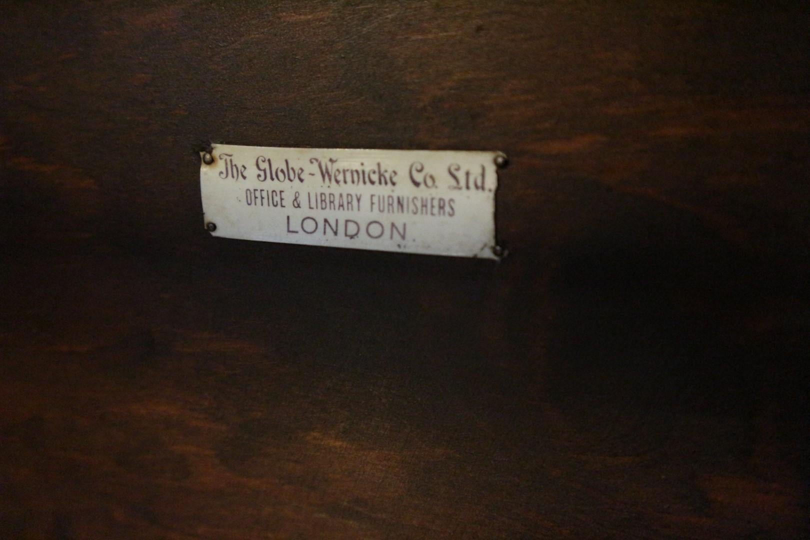 Antique Oak Globe Wernicke bookcase 2