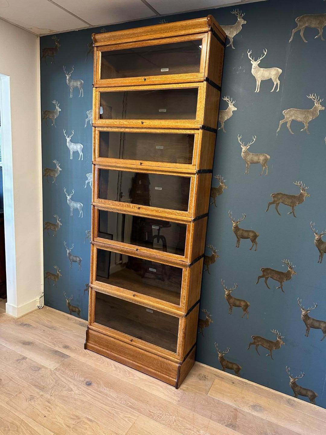 Libreria Globe Wernicke in rovere antico in vendita 2