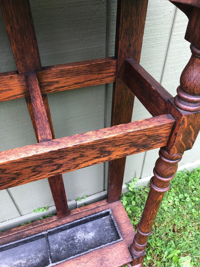 On SaleAntique Oak Hall Tree with Mirror at 1stDibs antique hall