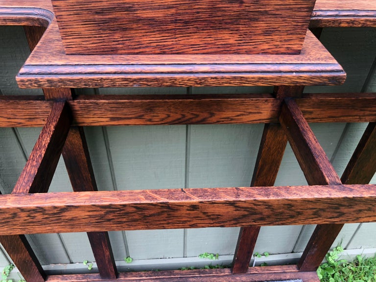 On SaleAntique Oak Hall Tree with Mirror at 1stDibs antique hall