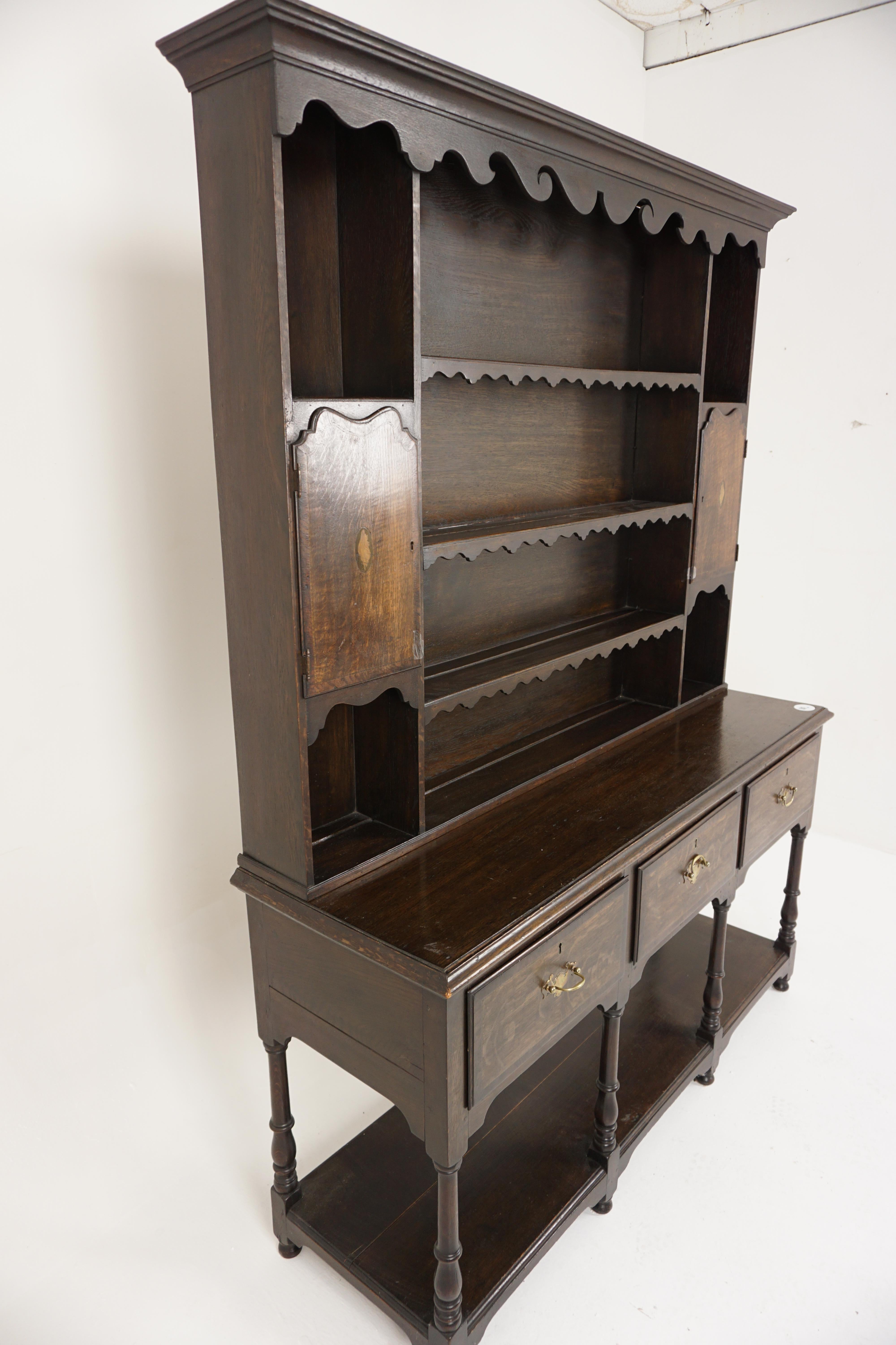small dresser with hutch