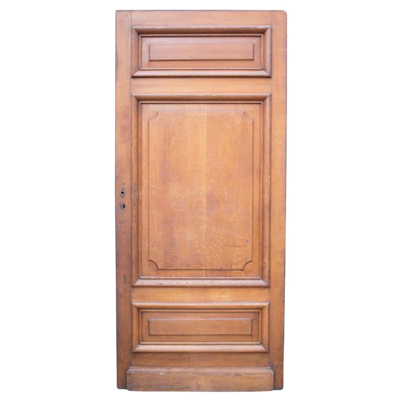 Antique Oak Internal Door For Sale