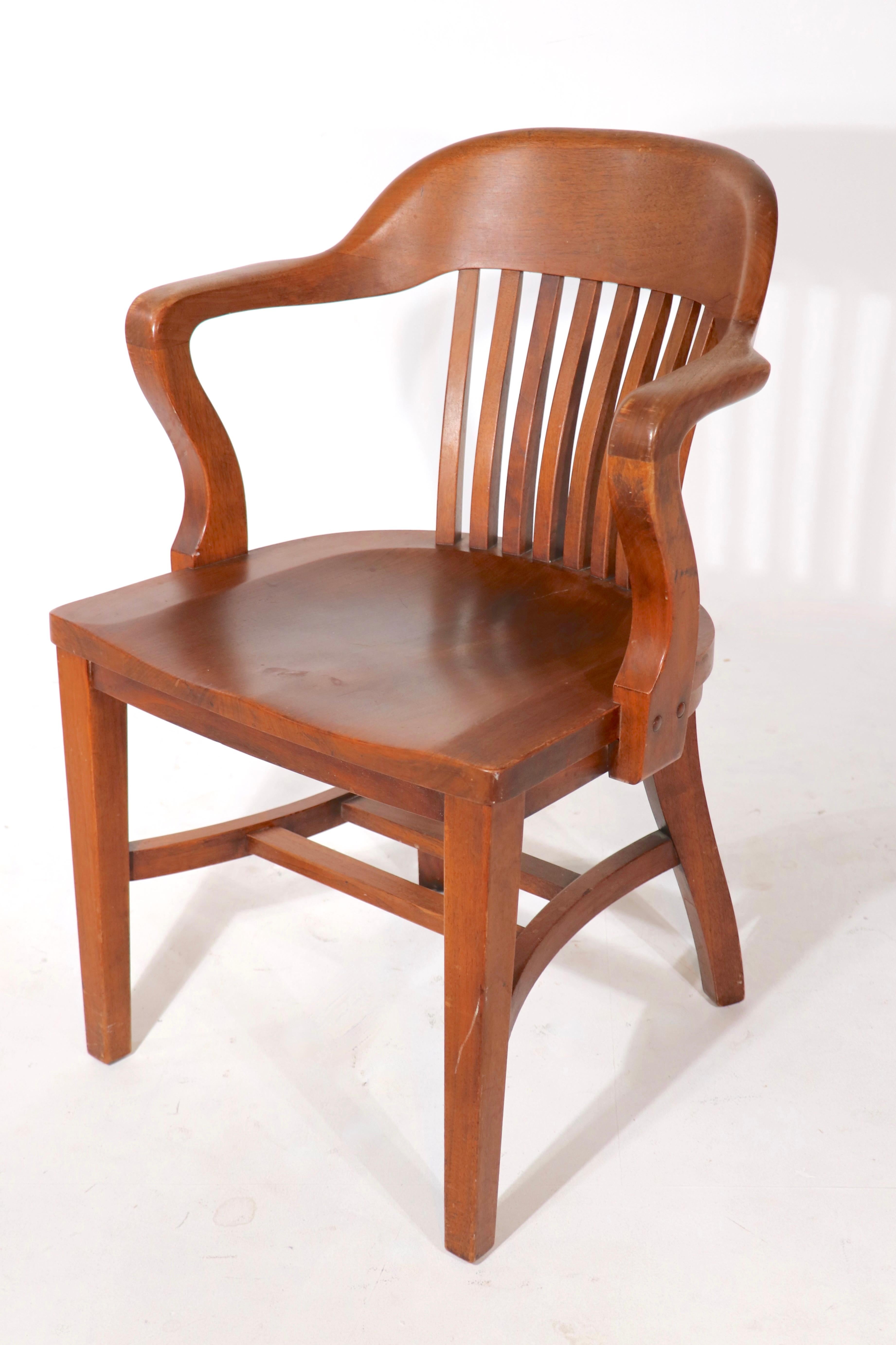 oak library chair