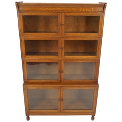Antique Oak Lawyer Bookcase, Sectional Bookcase "By Minty", England 1920, B2224