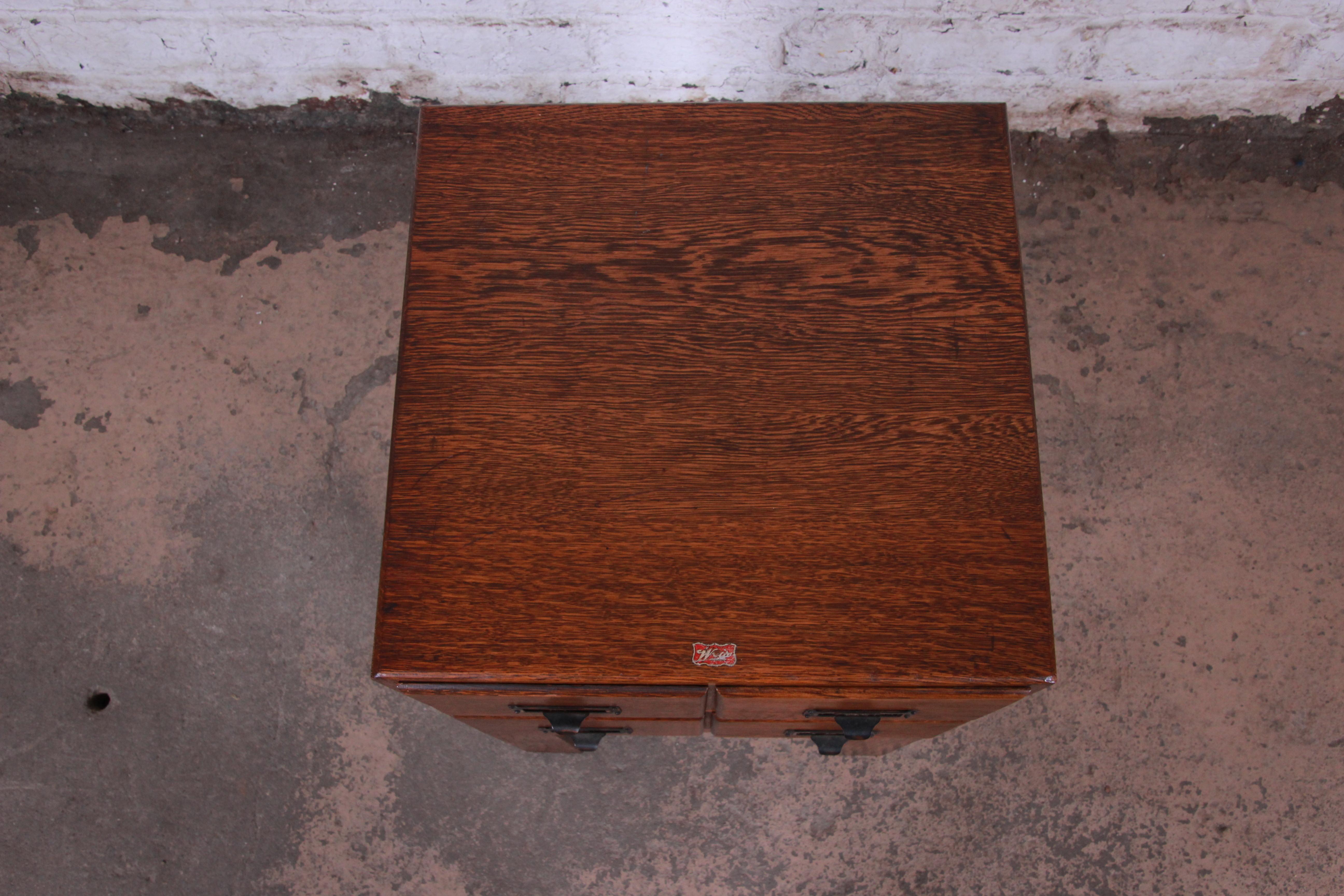 Antique Oak Library Card Catalog by Weis at 1stDibs antique library