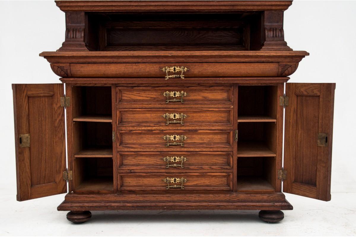Antique Oak Library from circa 1900 4