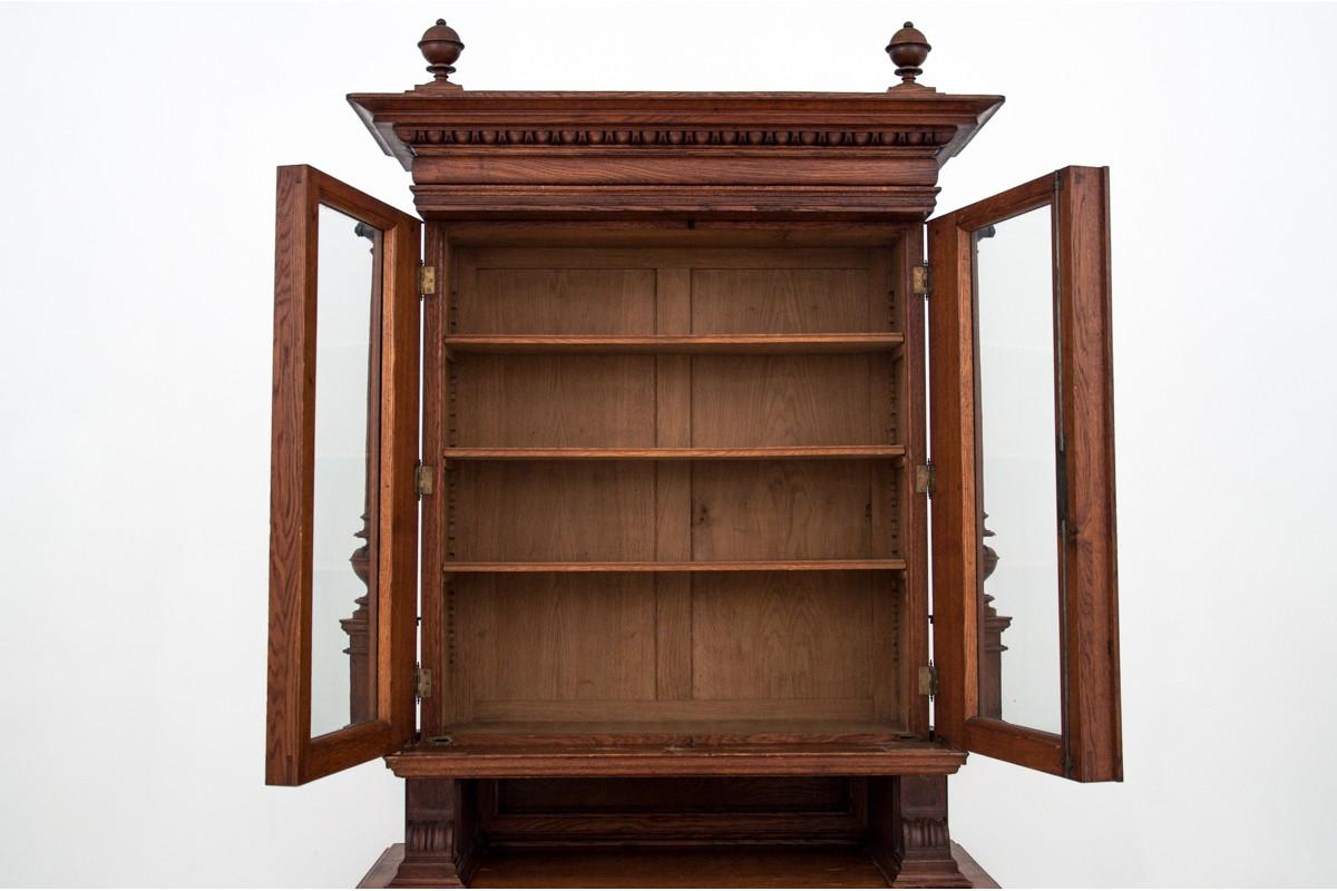 Antique Oak Library from circa 1900 5