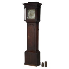 Antique Oak Longcase Clock, John Royles, As-Is, 18th C 