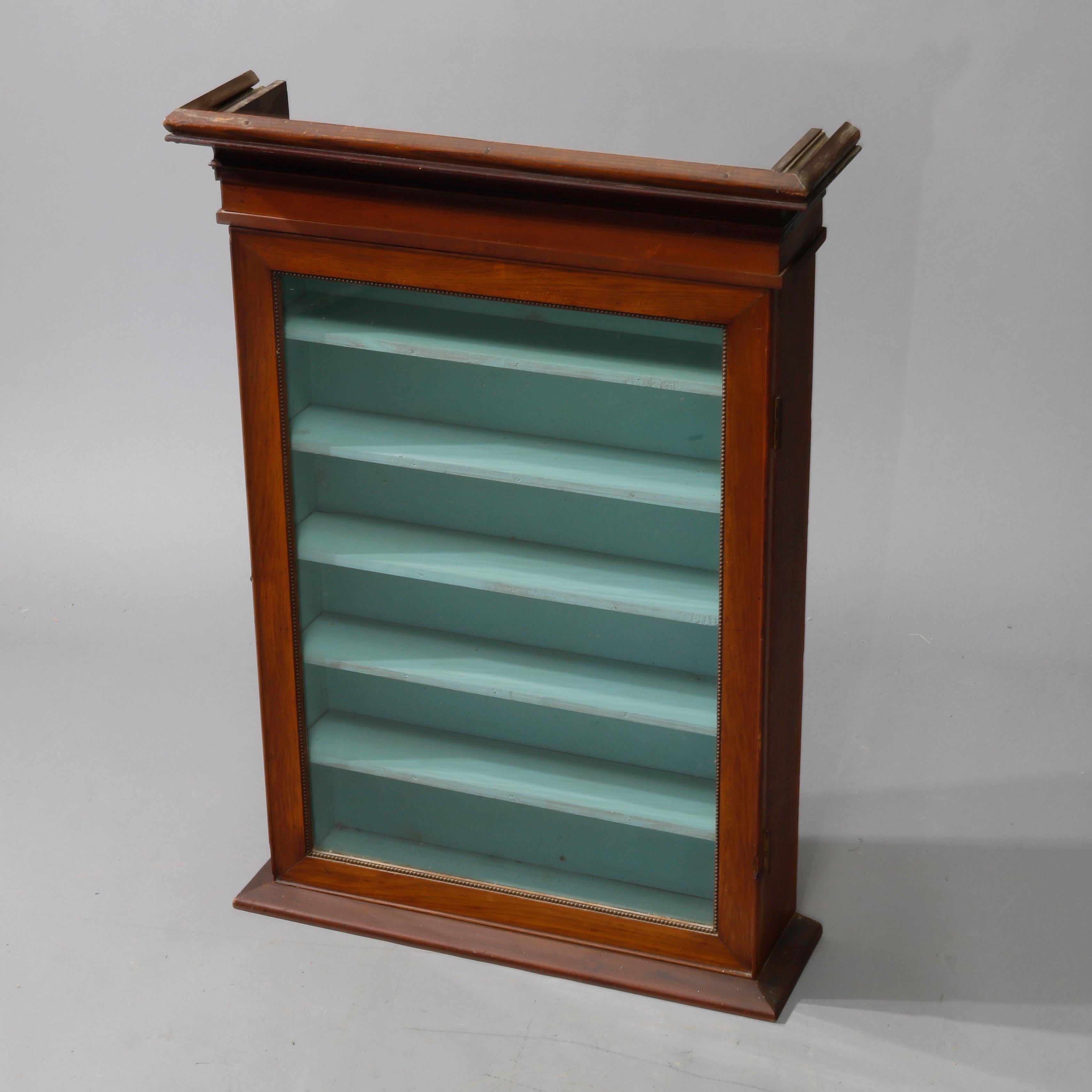 antique wall display cabinet