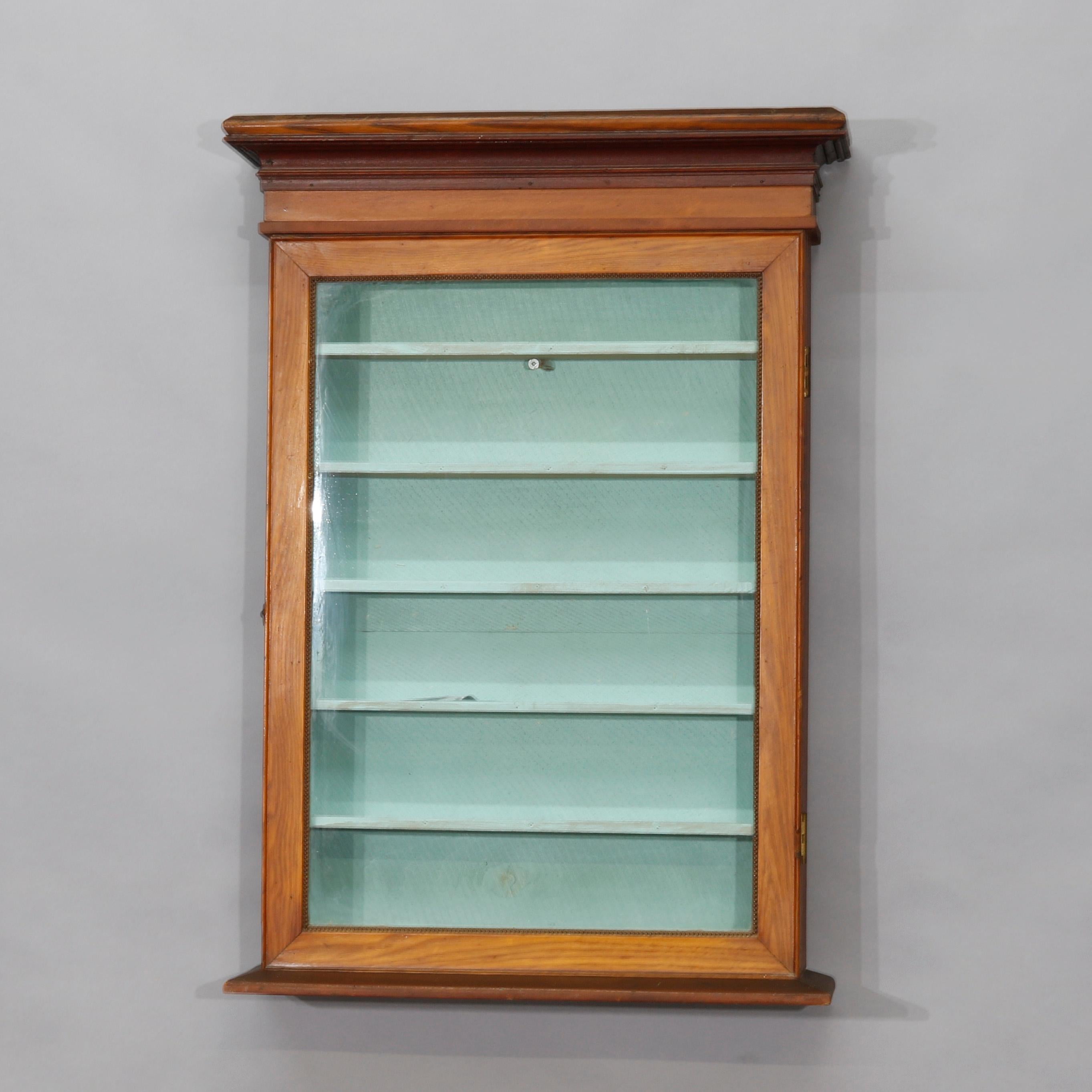 antique wall display case