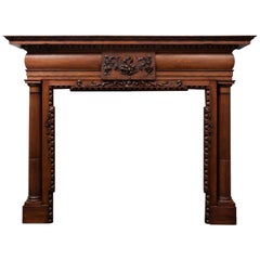 Antique Oak Mantelpiece