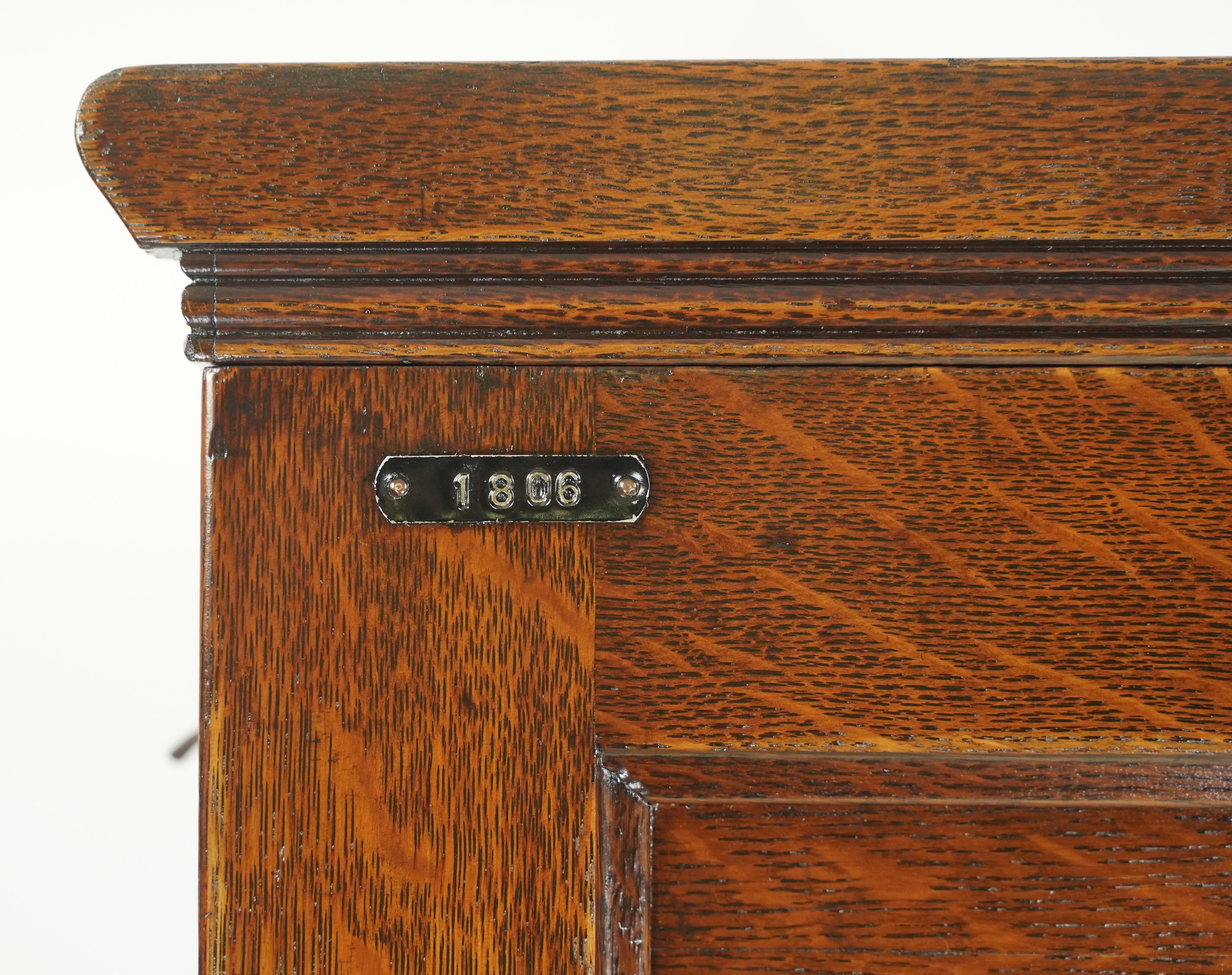 Antique Oak Modular Filing Card Catalog Office Cabinet 5