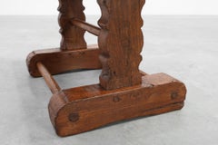 Antique Oak Monastery Coffee Table, France 17th Century