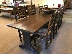 Antique Oak Monastery Table, circa 1840