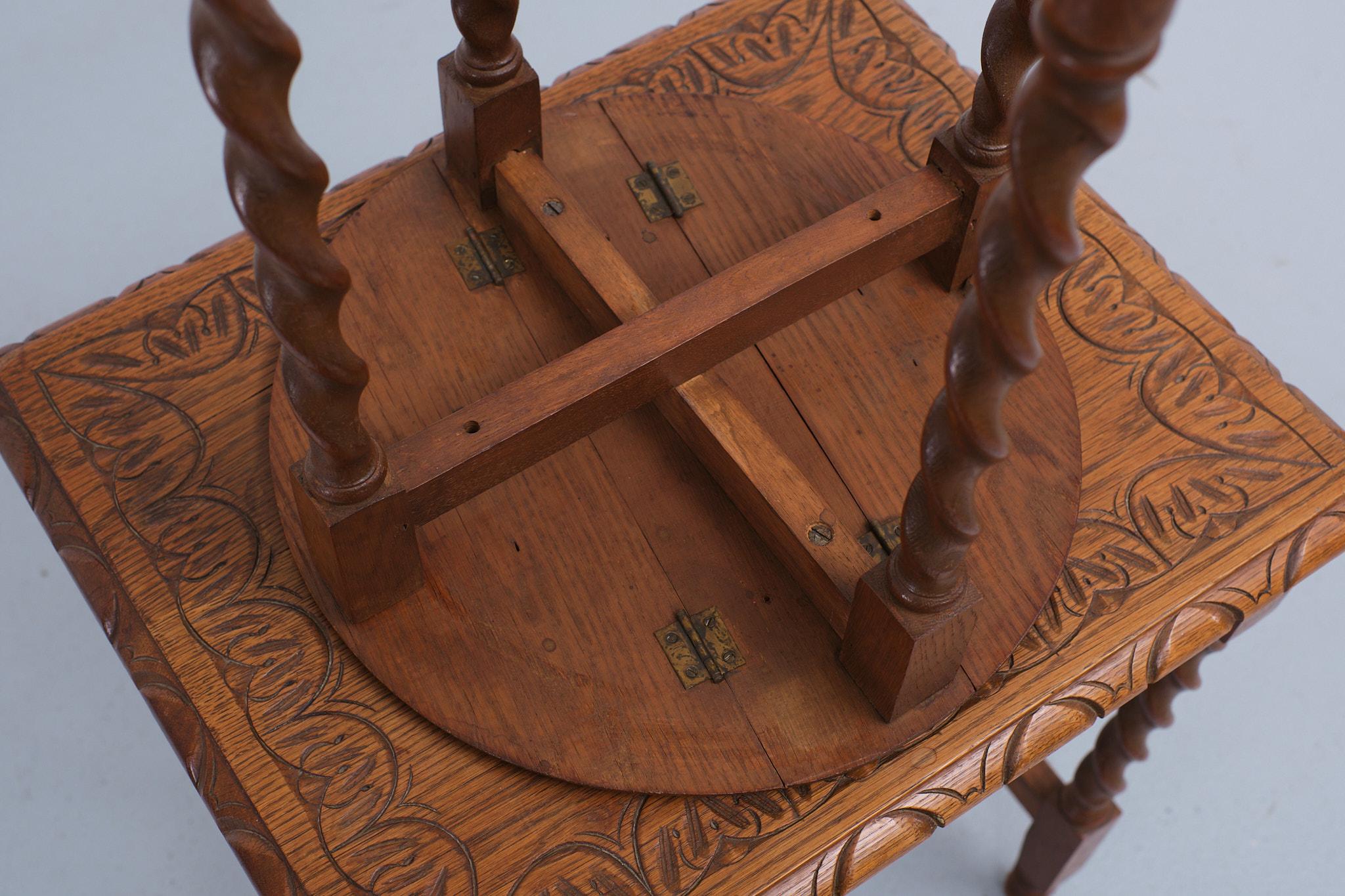 Antique Oak Nesting Tables, 1930s 3