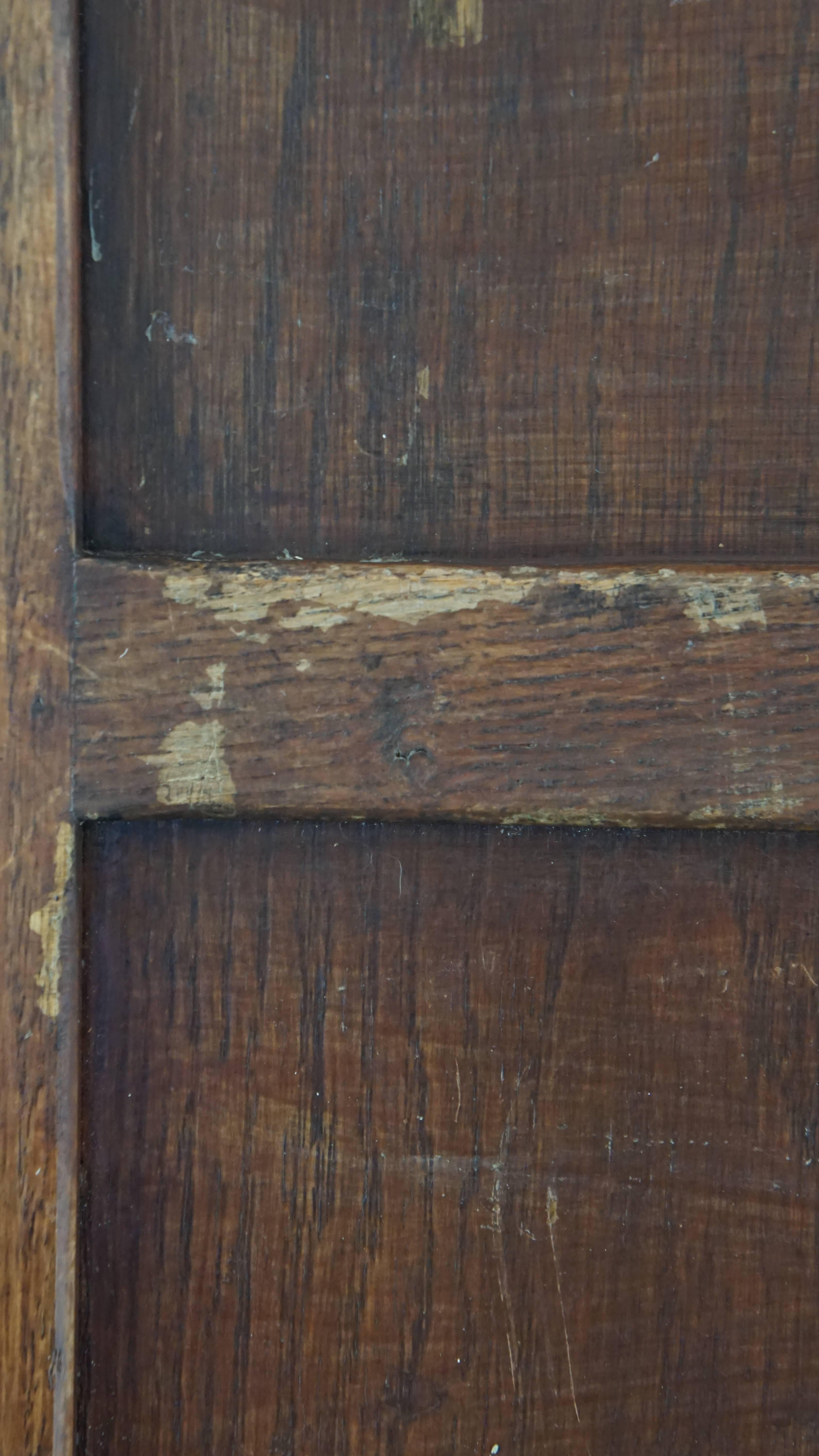 Armadietto notarile antico in quercia con due ante a rullo e serratura funzionante in vendita 10