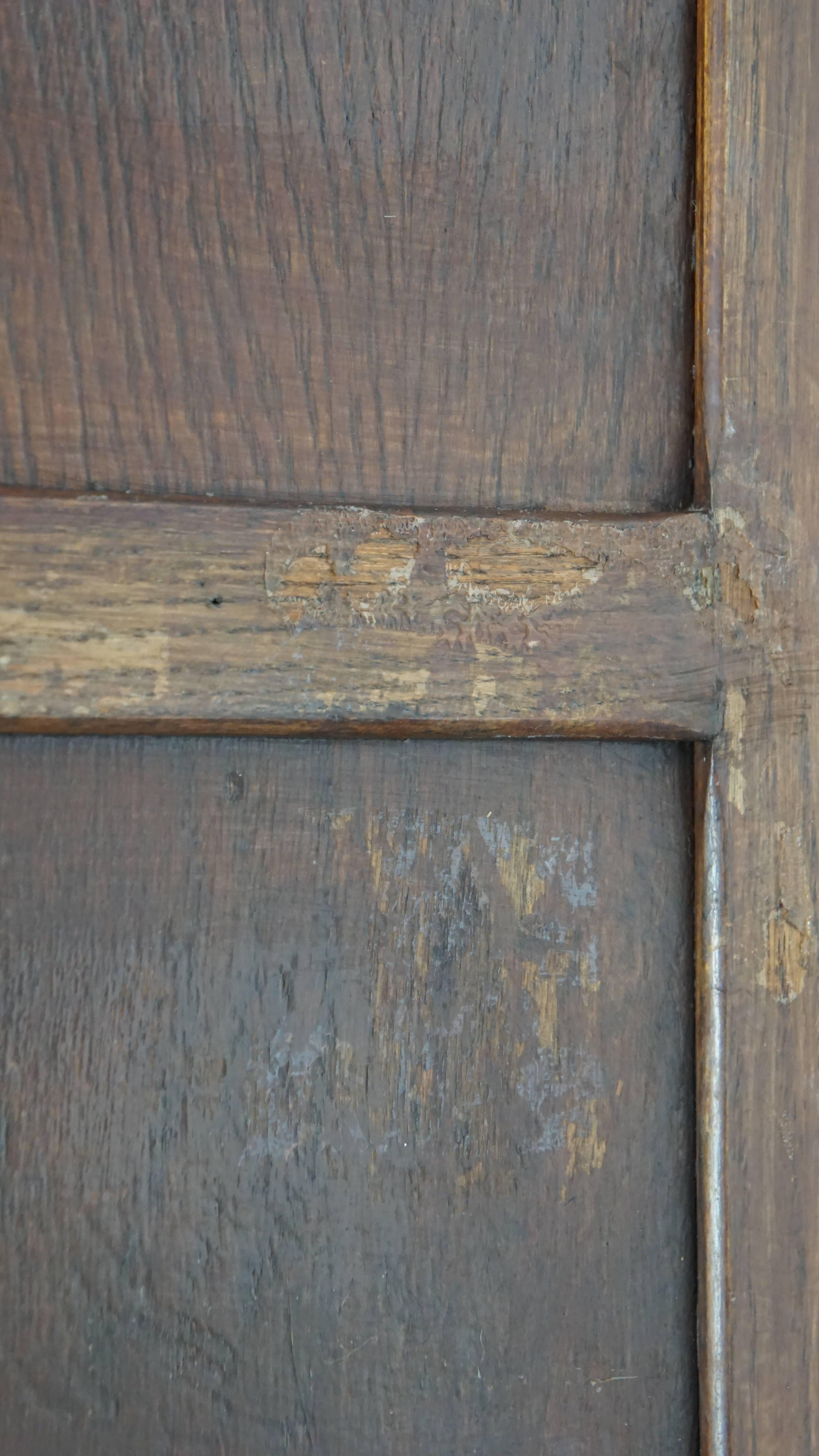 Armadietto notarile antico in quercia con due ante a rullo e serratura funzionante in vendita 11