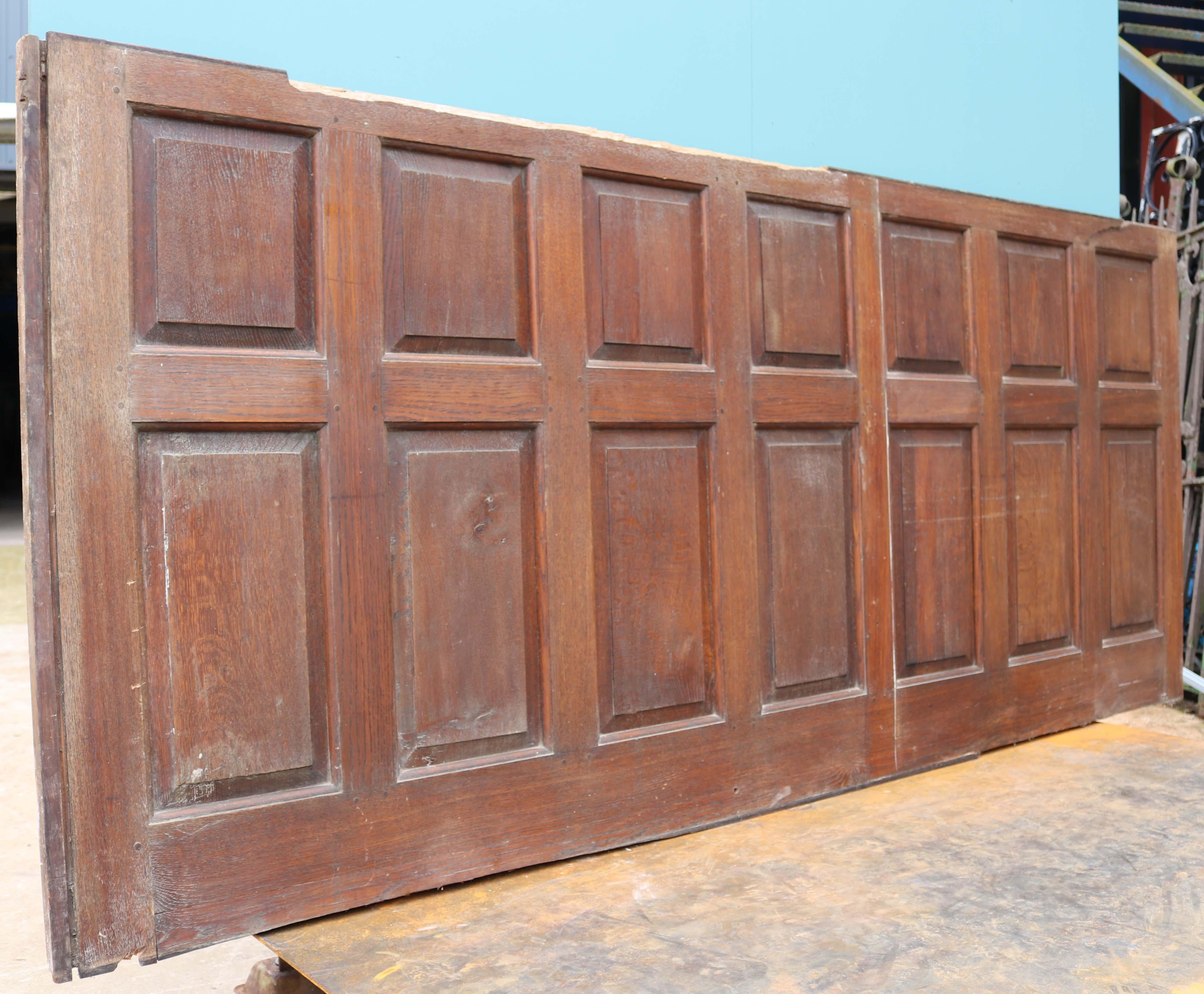 Antique Oak Panelling In Fair Condition In Wormelow, Herefordshire