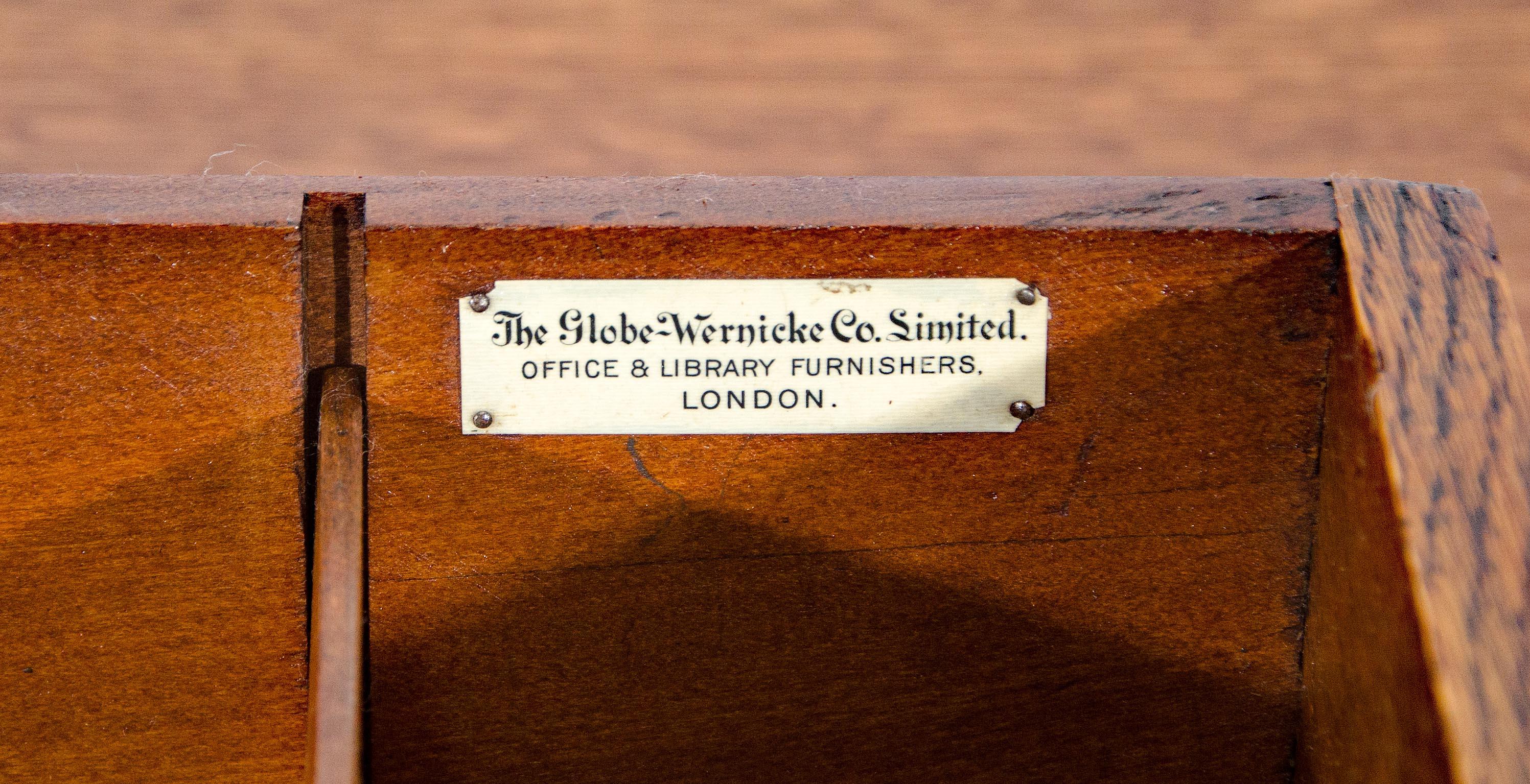 Antique Oak Pedestal Desk, Globe-Wernicke, London 11
