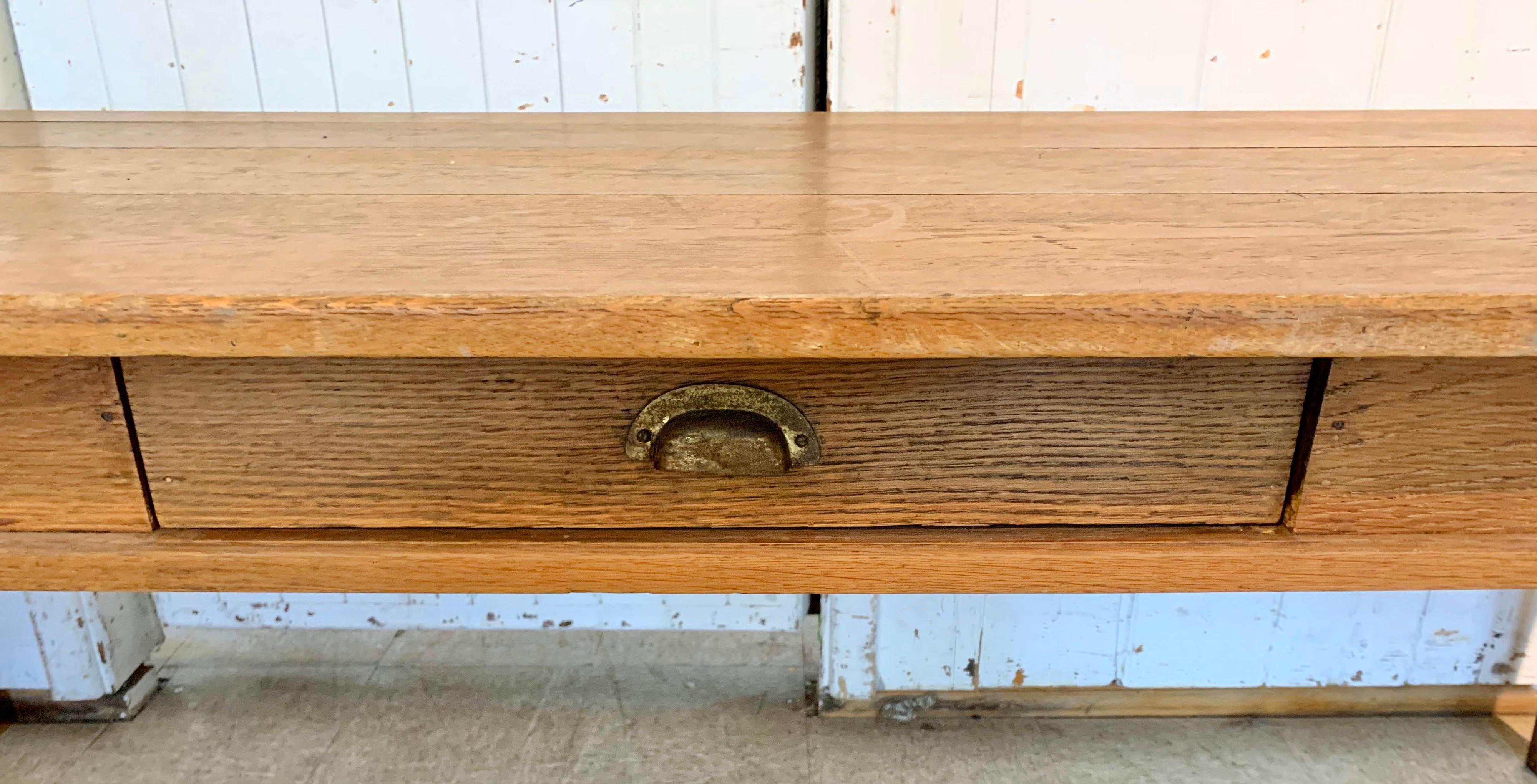 oak plank dining table