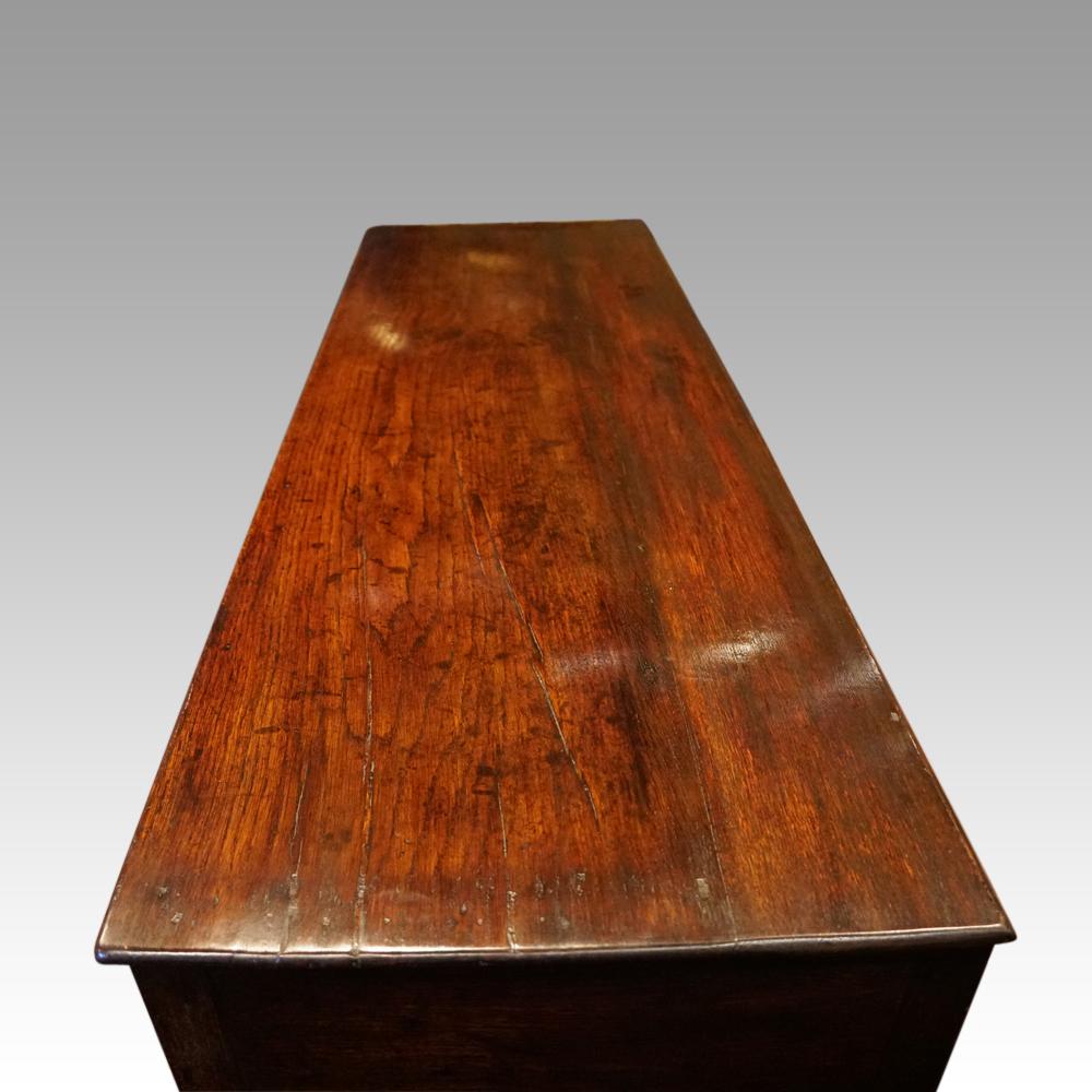 Antique oak pot board dresser base 9