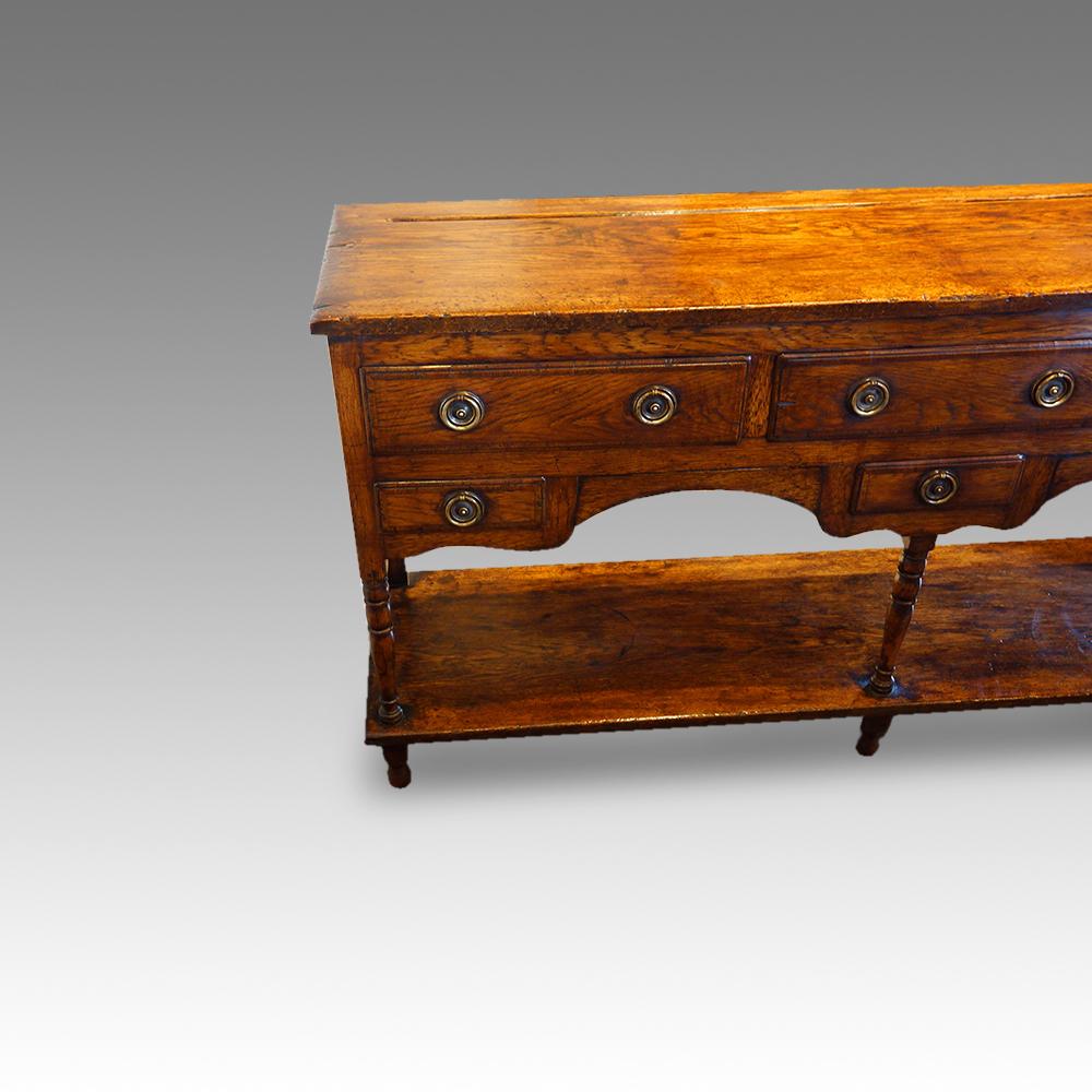 Antique Oak Pot Board Dresser 1