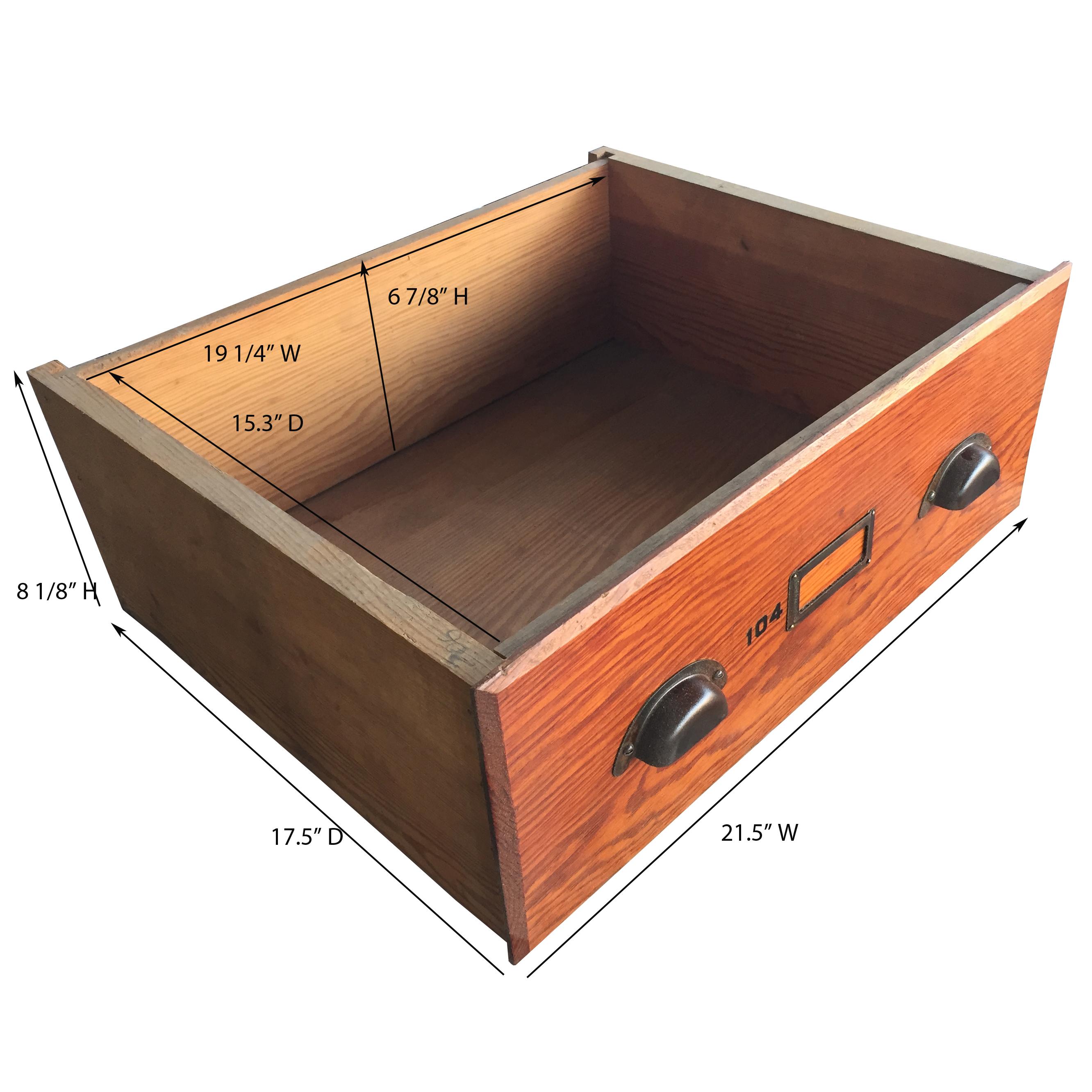 Druckerschrank aus antiker Eiche im Angebot 3
