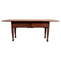 Table de travail rectangulaire en Oak Oak antique